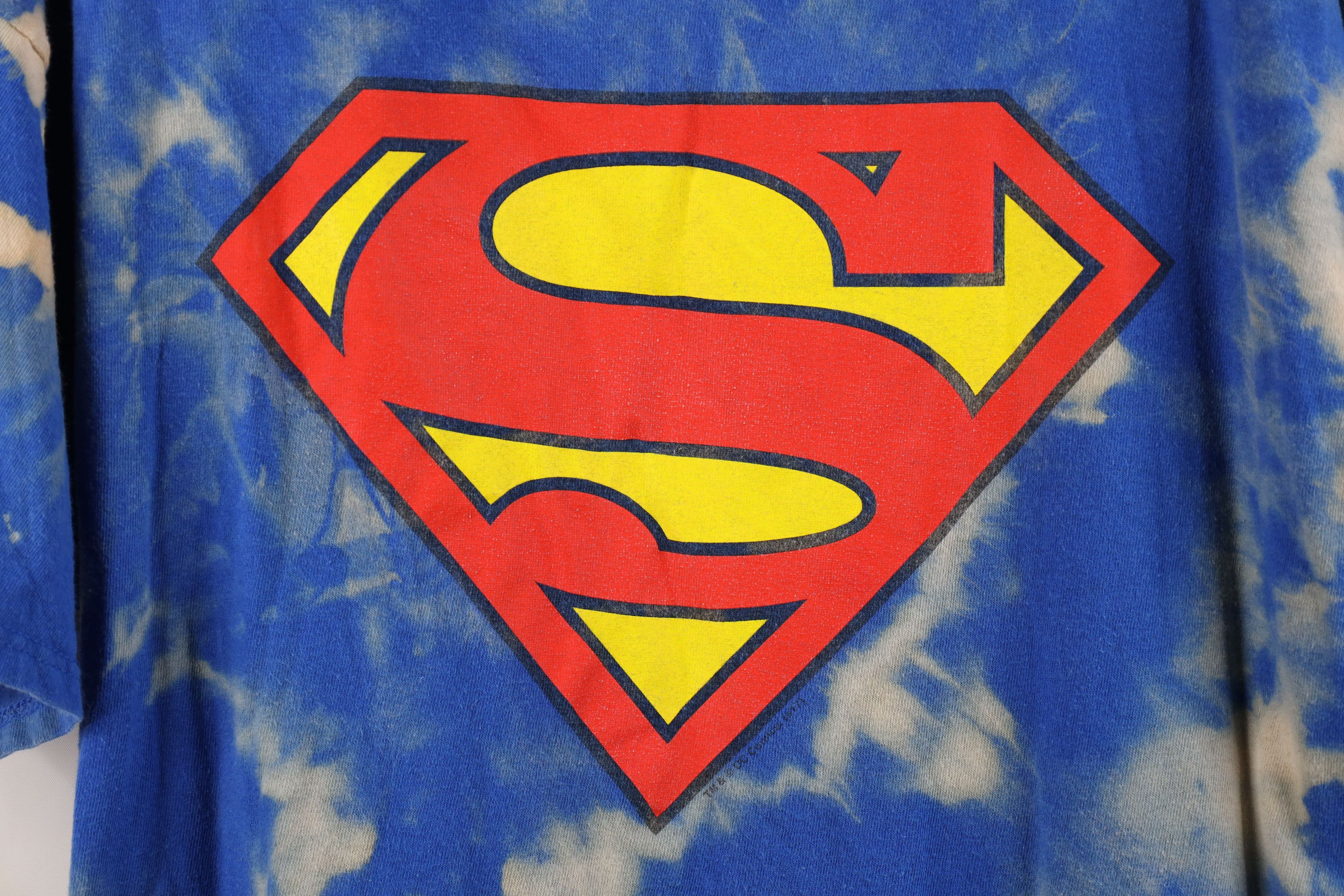 Vintage Vintage 90s DC Comics Superman Crest Short Sleeve T-Shirt Size US XL / EU 56 / 4 - 4 Thumbnail