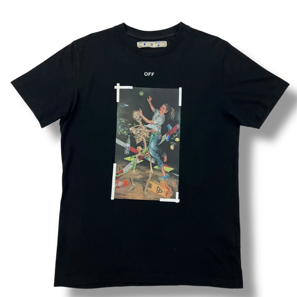 Off-White Off-White Pascal Skeleton Black T Shirt Size US M / EU 48-50 / 2 - 2 Thumbnail