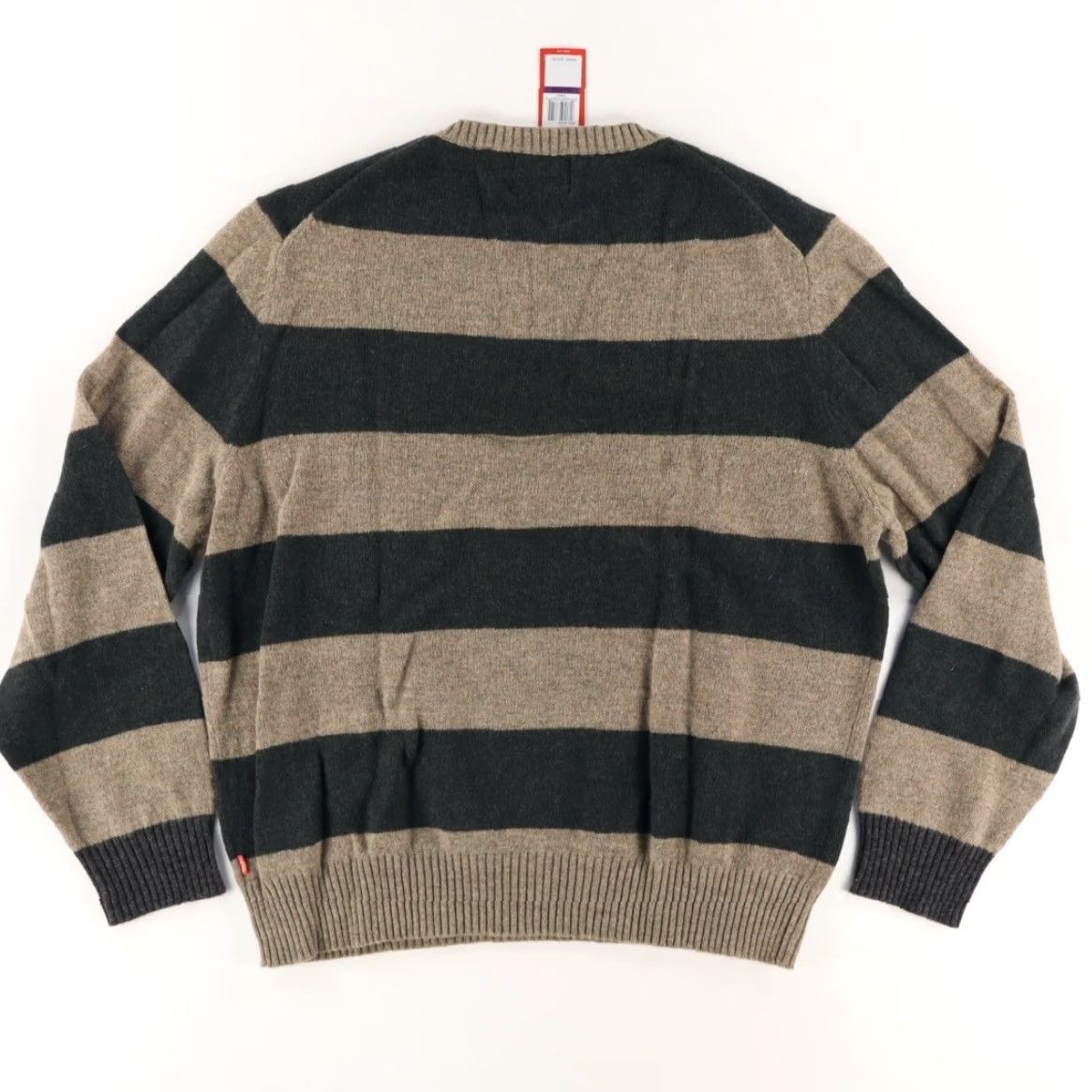 Izod Izod Wool Blend Crewneck Striped Long Sleeve Sweater Green Men's 2XL Shirt Size US XXL / EU 58 / 5 - 4 Thumbnail