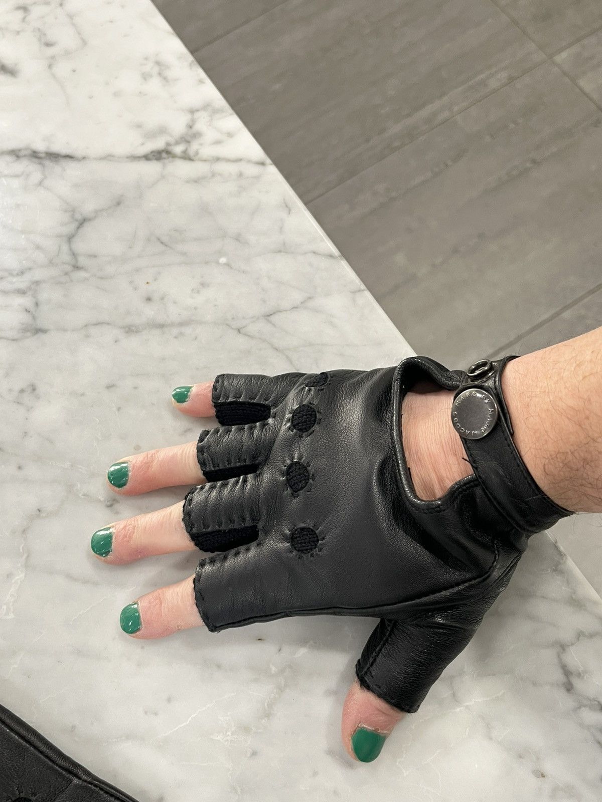 Marc Jacobs Leather Cutoff gloves Size ONE SIZE - 9 Thumbnail