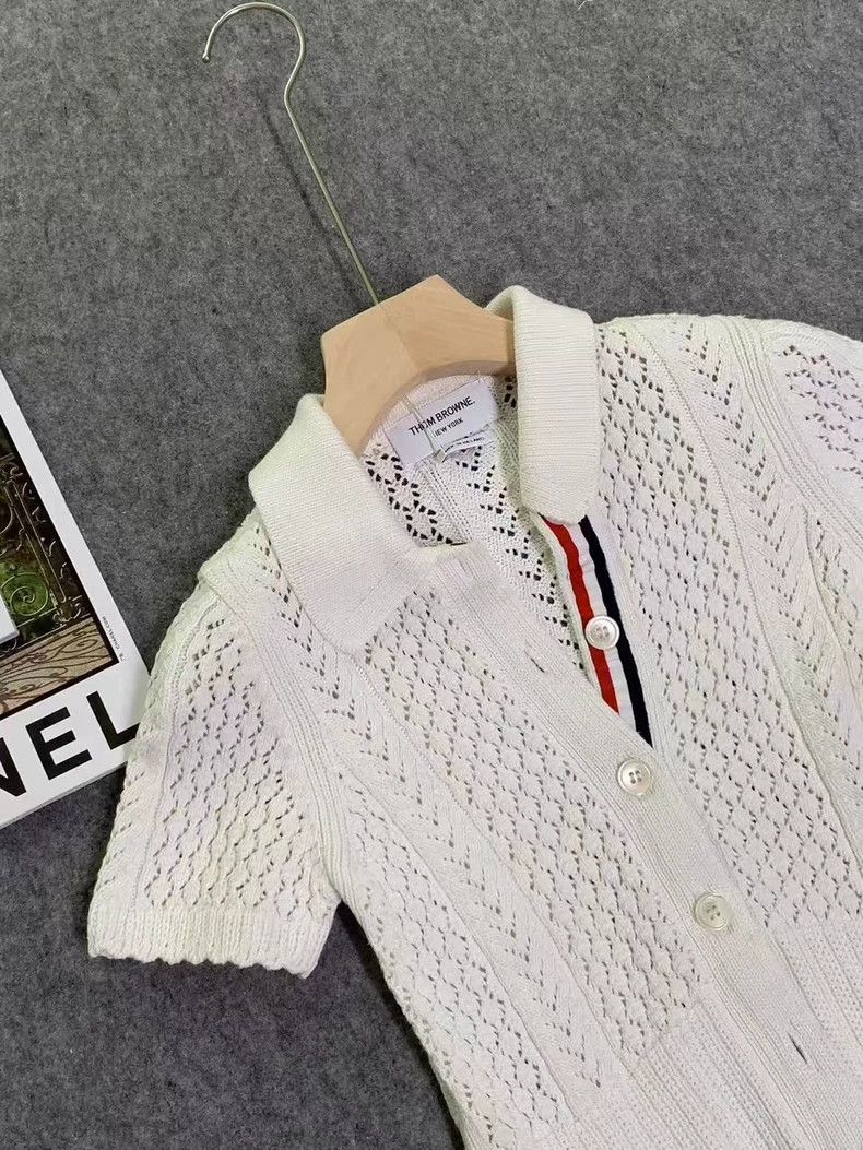 Thom Browne Thom Browne size1 Short sleeve knit top Size US S / EU 44-46 / 1 - 2 Thumbnail