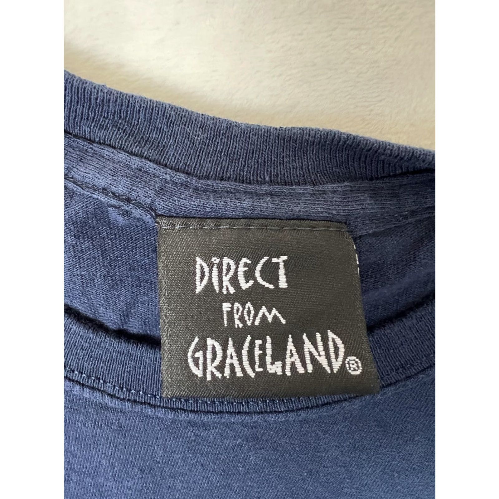 Vintage VINTAGE Graceland Elvis Presley T-Shirt Mens XL Blue Memphis Graceland Y2K Size US XL / EU 56 / 4 - 3 Thumbnail
