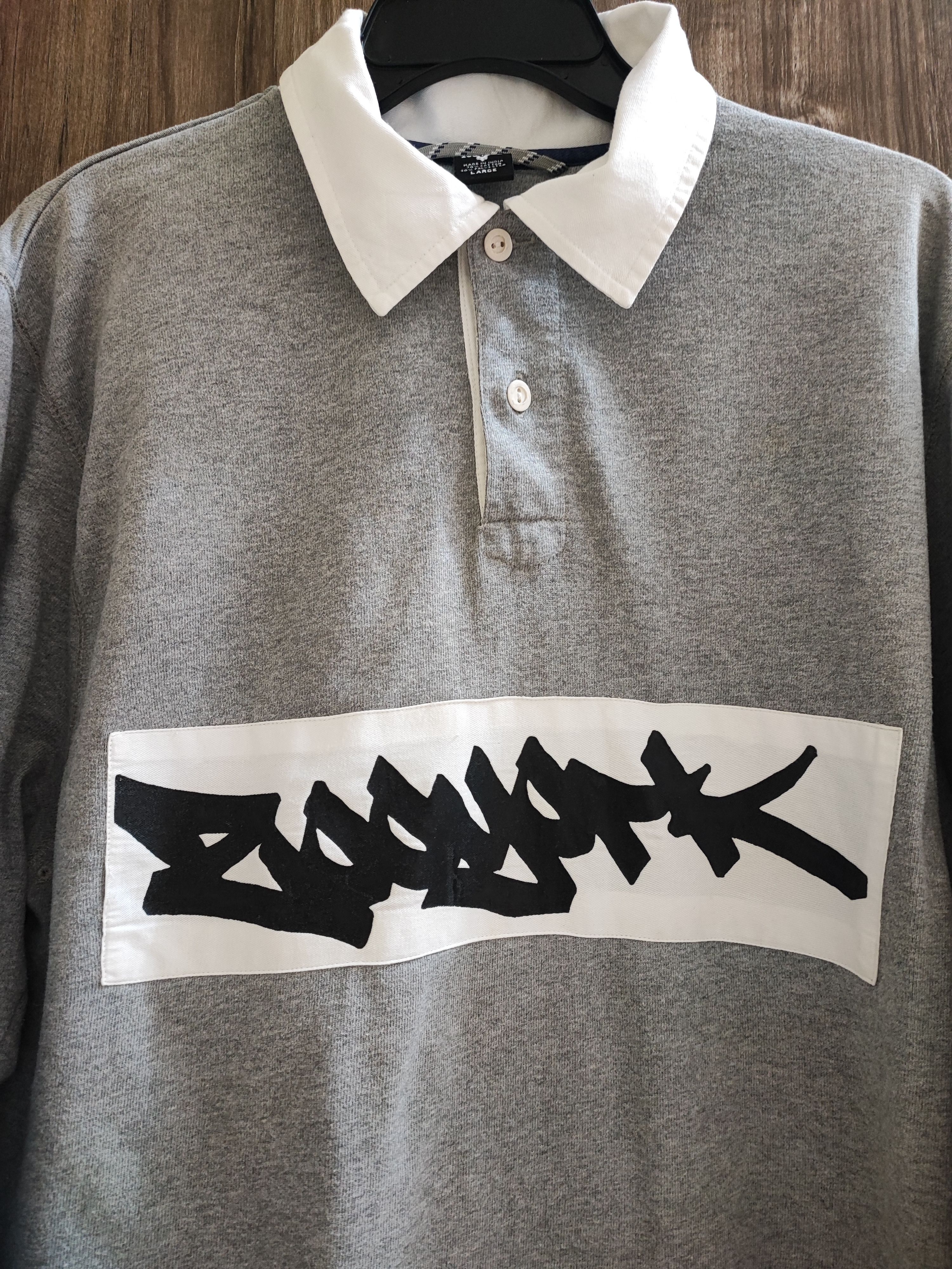 Vintage Vintage Y2K Zoo York Skateboard Logo Rugby Shirt Size US L / EU 52-54 / 3 - 2 Thumbnail
