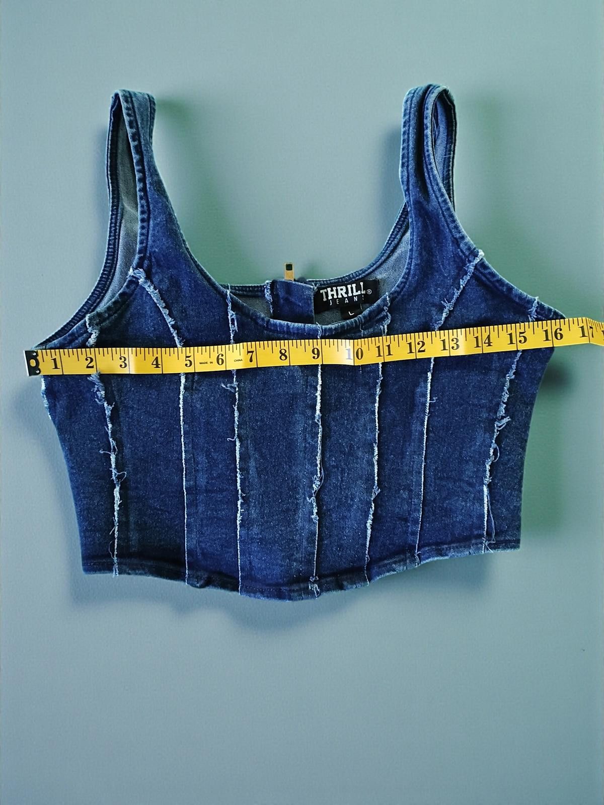 Other Thrill Jeans Large Size Denim Halter Top Size L / US 10 / IT 46 - 7 Thumbnail