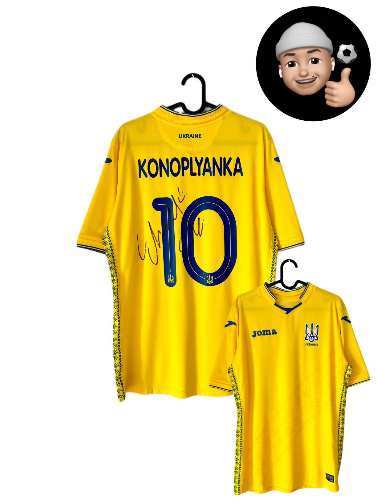 image of Fifa World Cup x Joma 2019 2020 Ukraine National Konoplyanka Joma Soccer Jersey in Yellow (Size Med