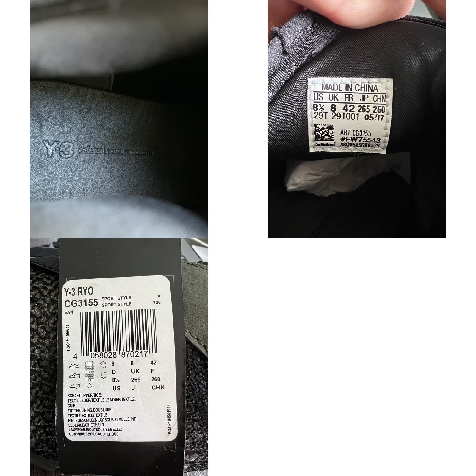 Adidas ADIDAS x YOHJI YAMAMOTO Y-3 RYO SLIP ON SNEAKER Men US 8.5 UK 8 EU 42 Black Size US 8 / EU 41 - 8 Thumbnail