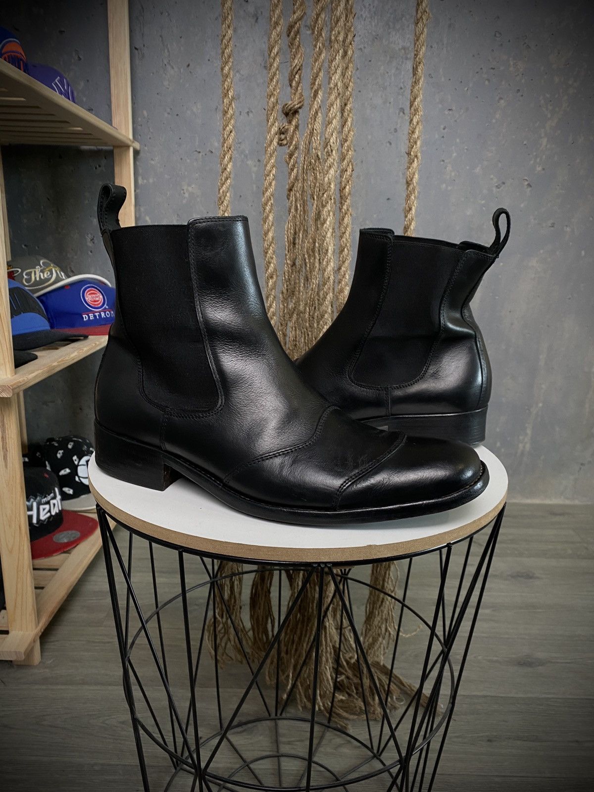 image of Belstaff Tourmaster 1955 Biker Boots Shoes Made In Italy in Black, Men's