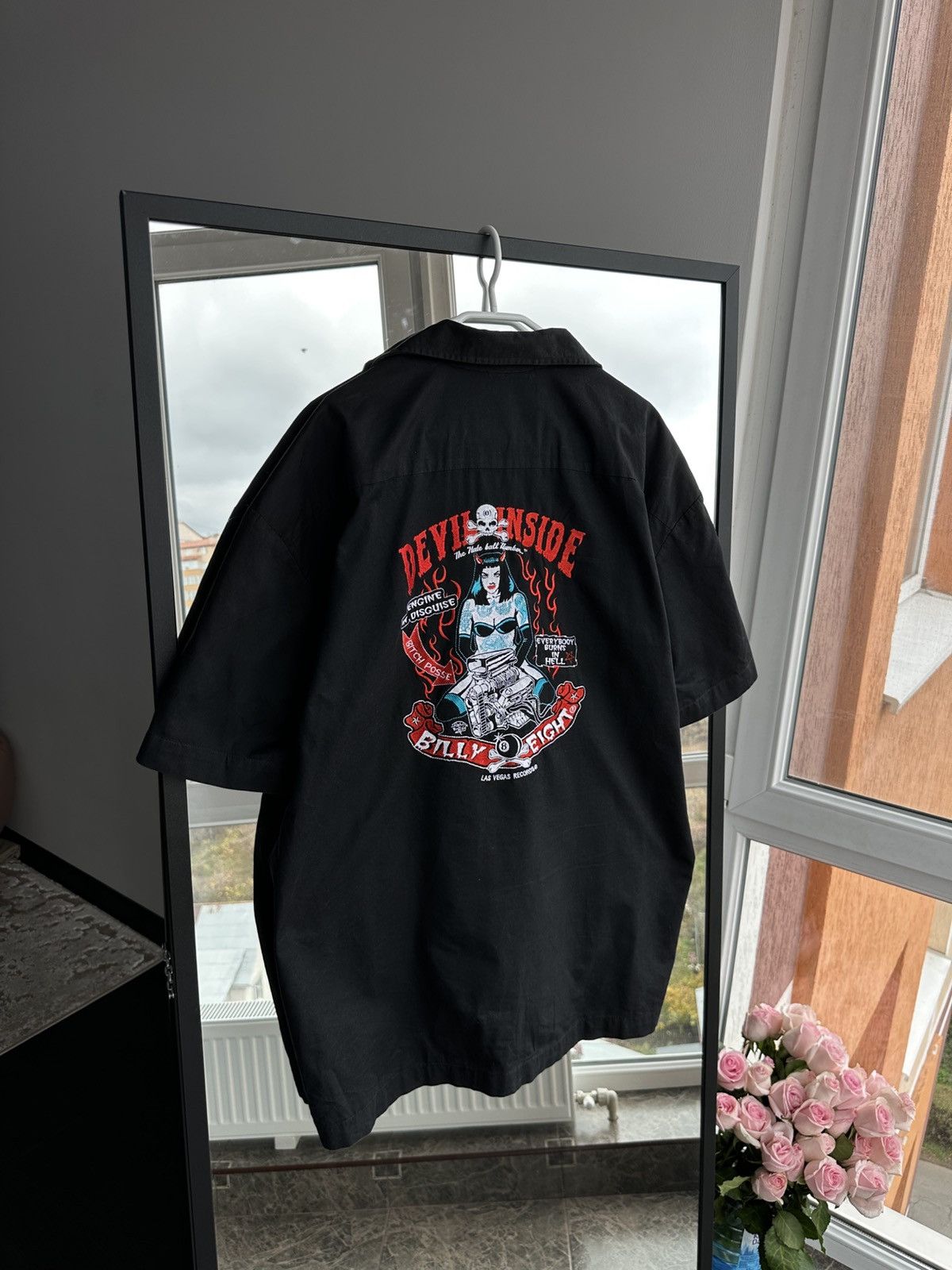 Vintage Vintage Billy Eight Moto 90s Short Sleeve Embroidered Shirt Size US XL / EU 56 / 4 - 4 Thumbnail