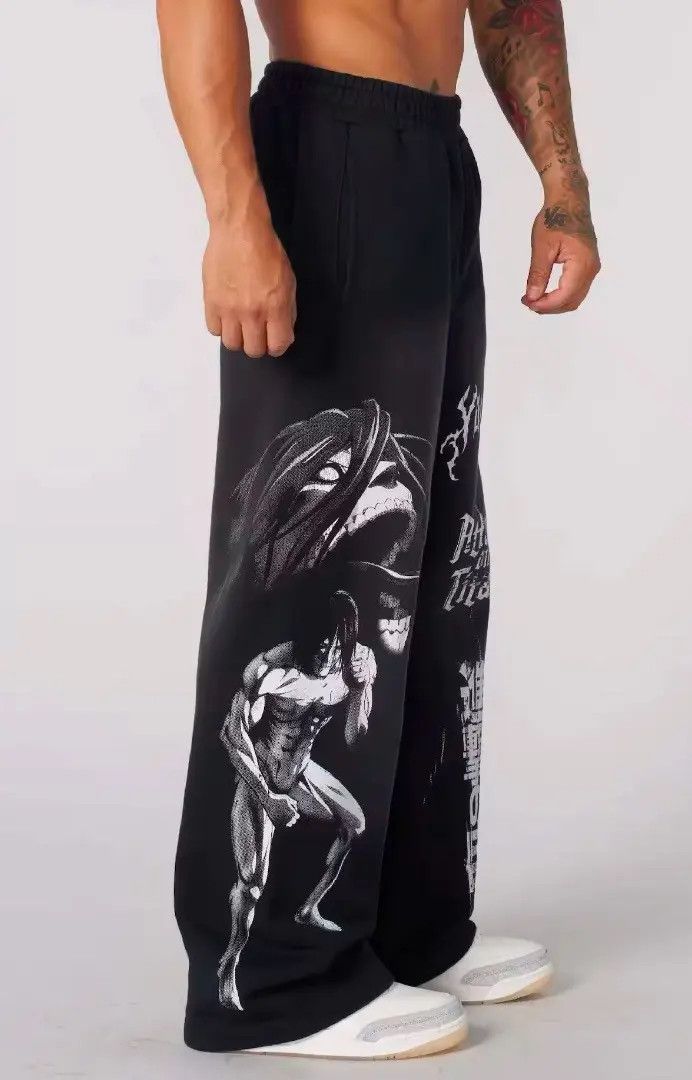 Anime × Japanese Brand Anime Attack On Titan Jogger Pant Size US 31 - 2 Thumbnail