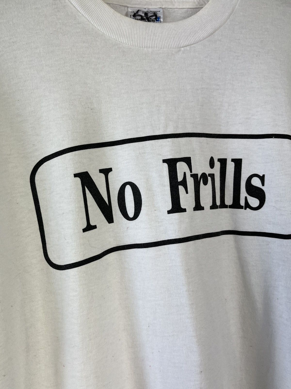 Fruit Of The Loom × Vintage No Frills - box logo vintage t-shirt (M) Size US XL / EU 56 / 4 - 3 Thumbnail