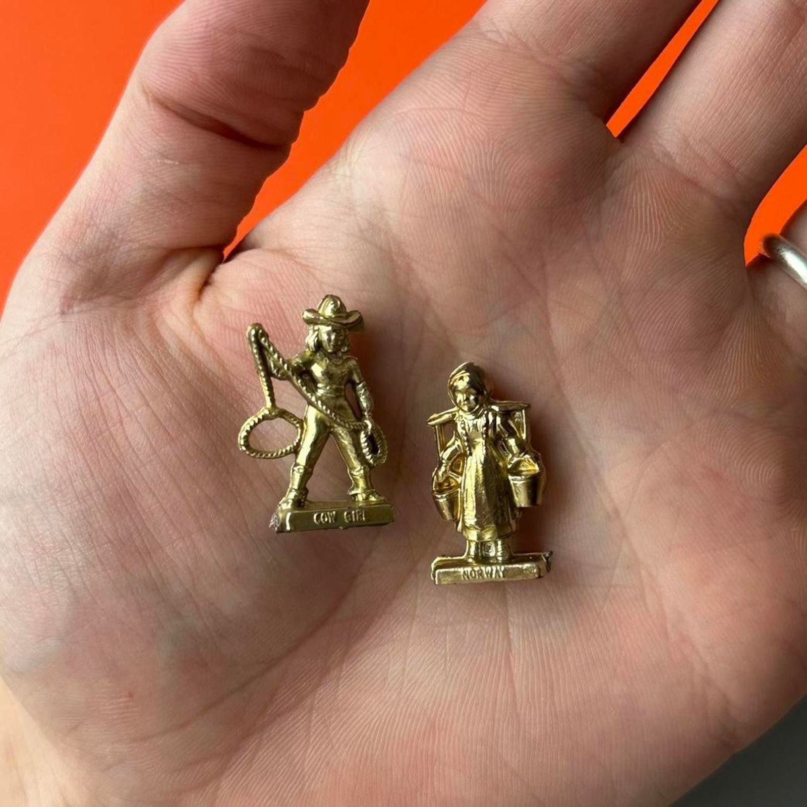 Vintage Vintage Retro Gold Cowgirl Character Mini Toy Figure Size ONE SIZE - 2 Thumbnail