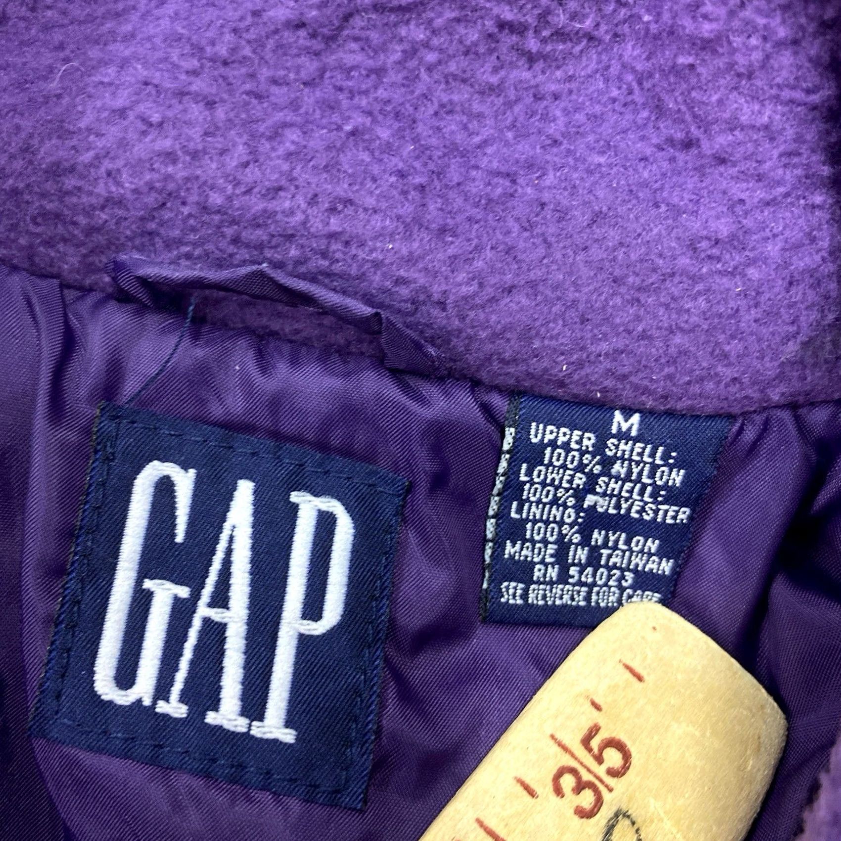 Gap VINTAGE Gap Fleece Jacket Hybrid Fleece 90s Purple/Red Eastern Summit Championship Medium Mens Jacket Size US M / EU 48-50 / 2 - 3 Thumbnail