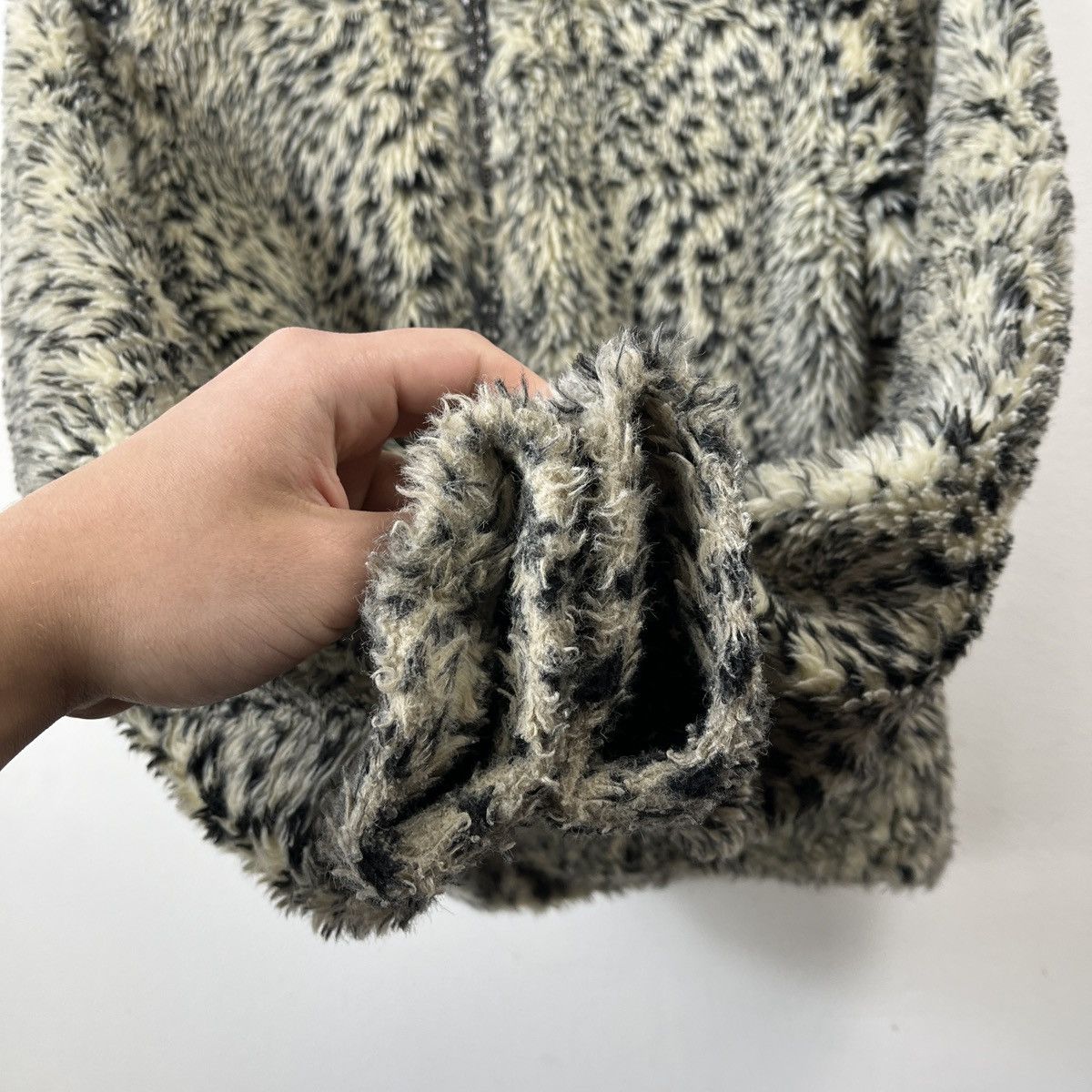 Miss Sixty Vintage Leopard Faux Fur Hood Jacket Bershka Mohair Fuzzy Size M / US 6-8 / IT 42-44 - 6 Thumbnail