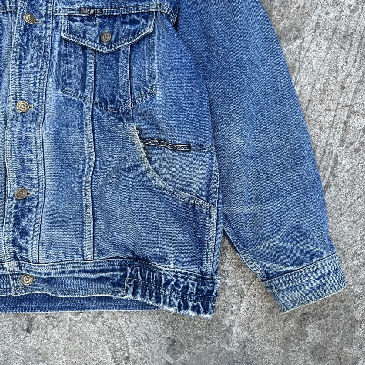 Wellensteyn Vintage Western Denim Jacket Wellness Y2K 80-90s Size US L / EU 52-54 / 3 - 4 Thumbnail