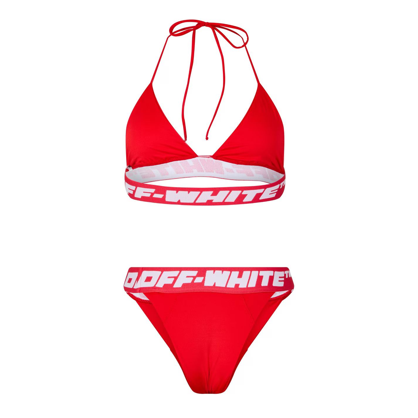 Off-White o1g2r1mq0125 Size: M / Beachwear Bikini Set in Red & White Size ONE SIZE - 2 Thumbnail