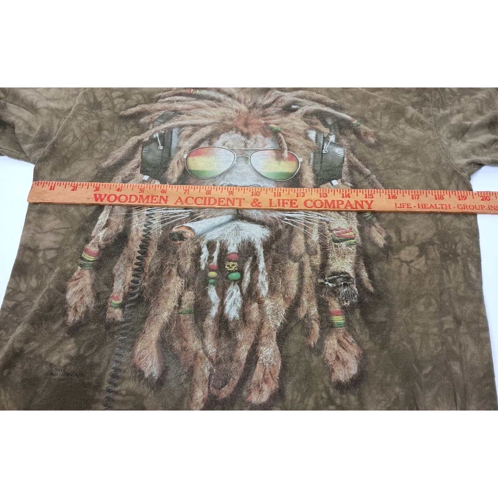 The Mountain VINTAGE The Mountain M Shirt Lion Rastafari Reggae Tie Dye Shirt Men M Brown Cotton Knit Crew Neck Short Sleeve Gildan for The Mountain Size US M / EU 48-50 / 2 - 4 Thumbnail