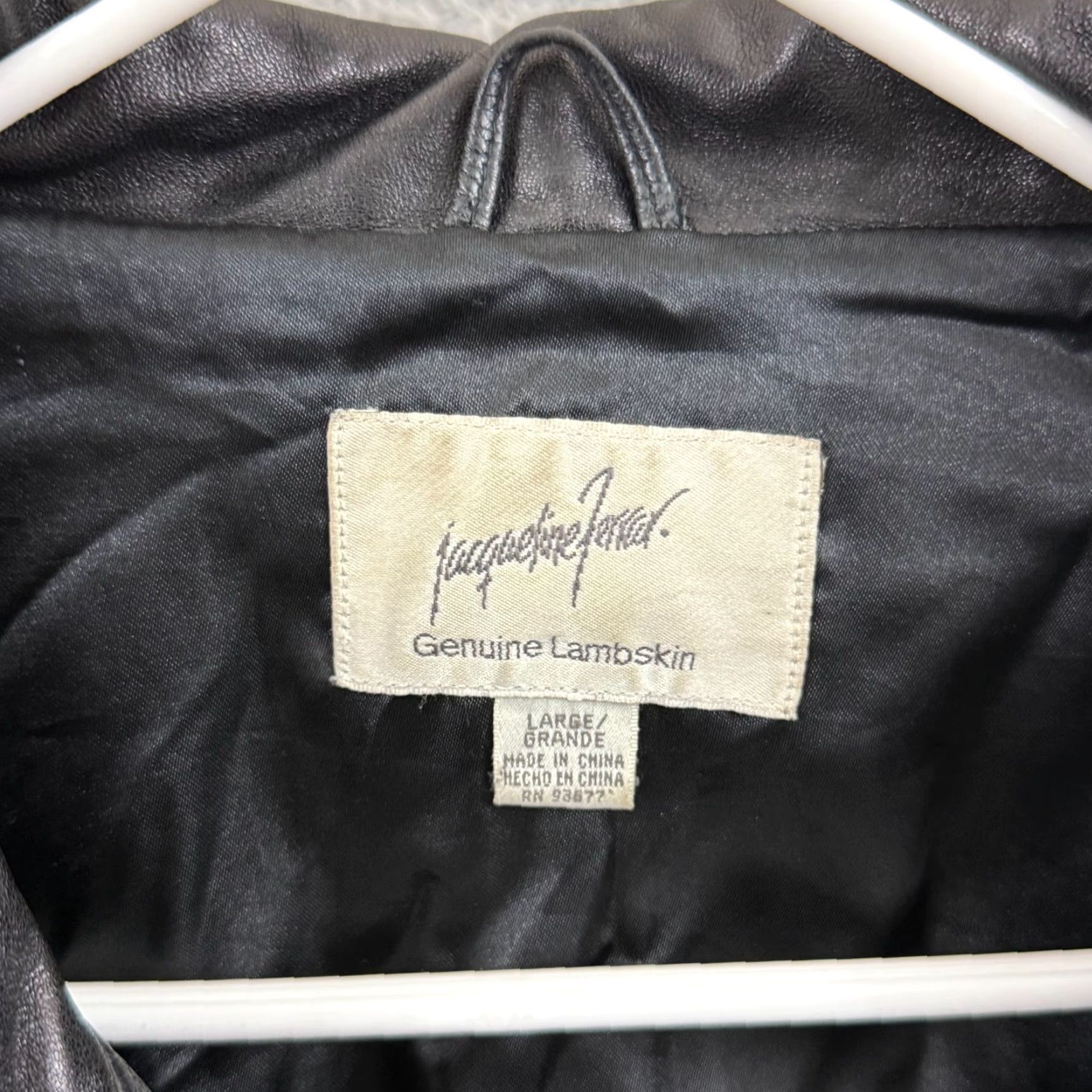 Ferrari VTG Jacqueline Ferrari Jacket Women Large Double Breasted 80s Lambskin Leather Size L / US 10 / IT 46 - 6 Thumbnail
