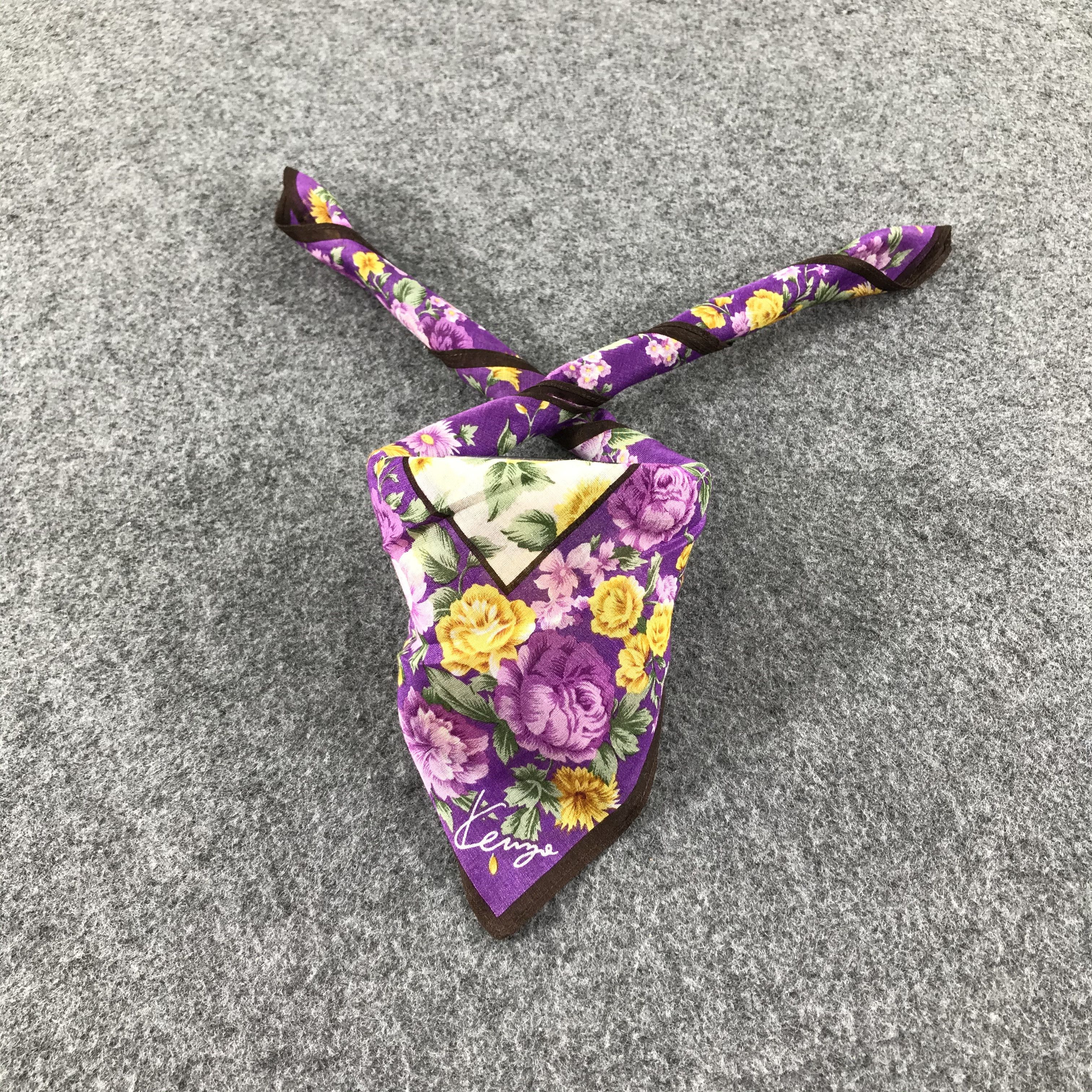 Kenzo Kenzo Floral Handkerchief Neckerchief Bandana H114 Size ONE SIZE - 2 Thumbnail
