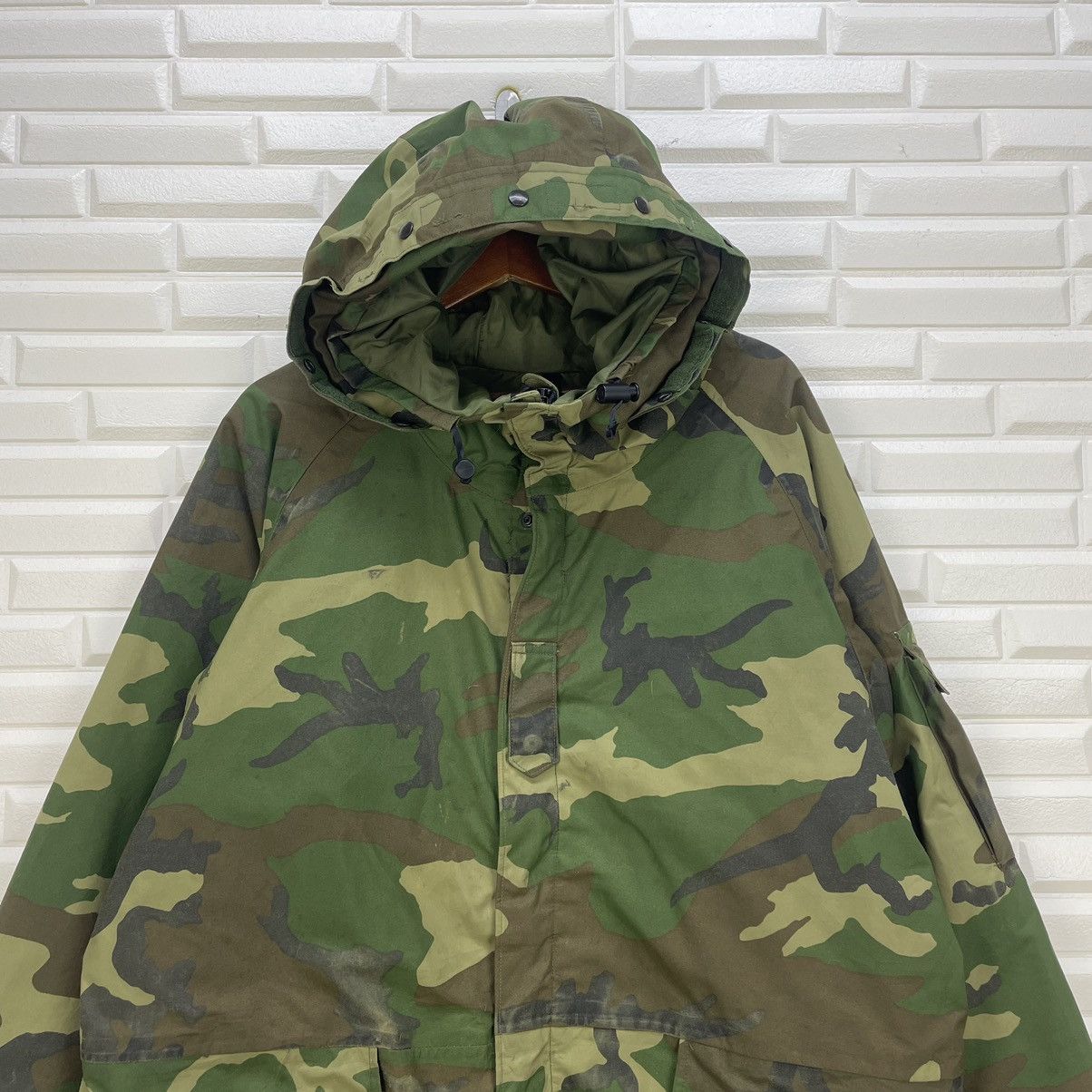 Other Vintage Army Long Parka Camouflage Jacket Size US L / EU 52-54 / 3 - 5 Thumbnail