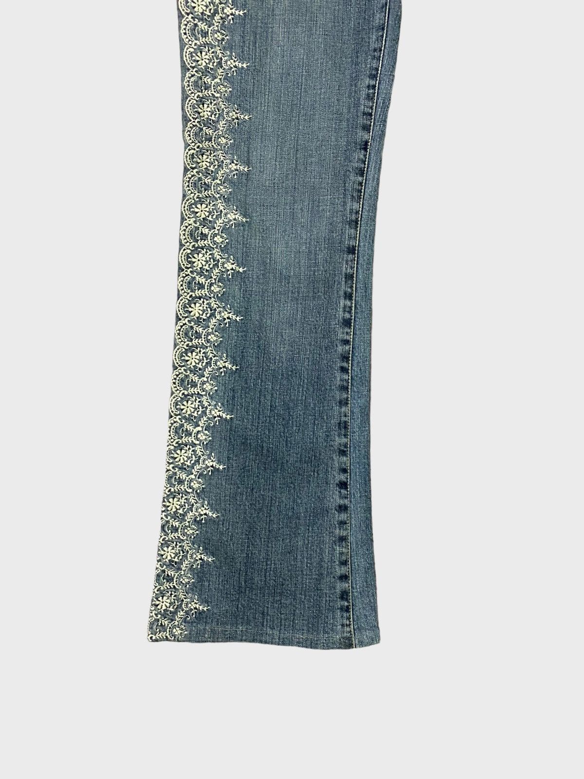 Japanese Brand Flared ORIRIN JEANS Embroidered Hysteric Glamour Style Size US 28 / EU 44 - 7 Thumbnail