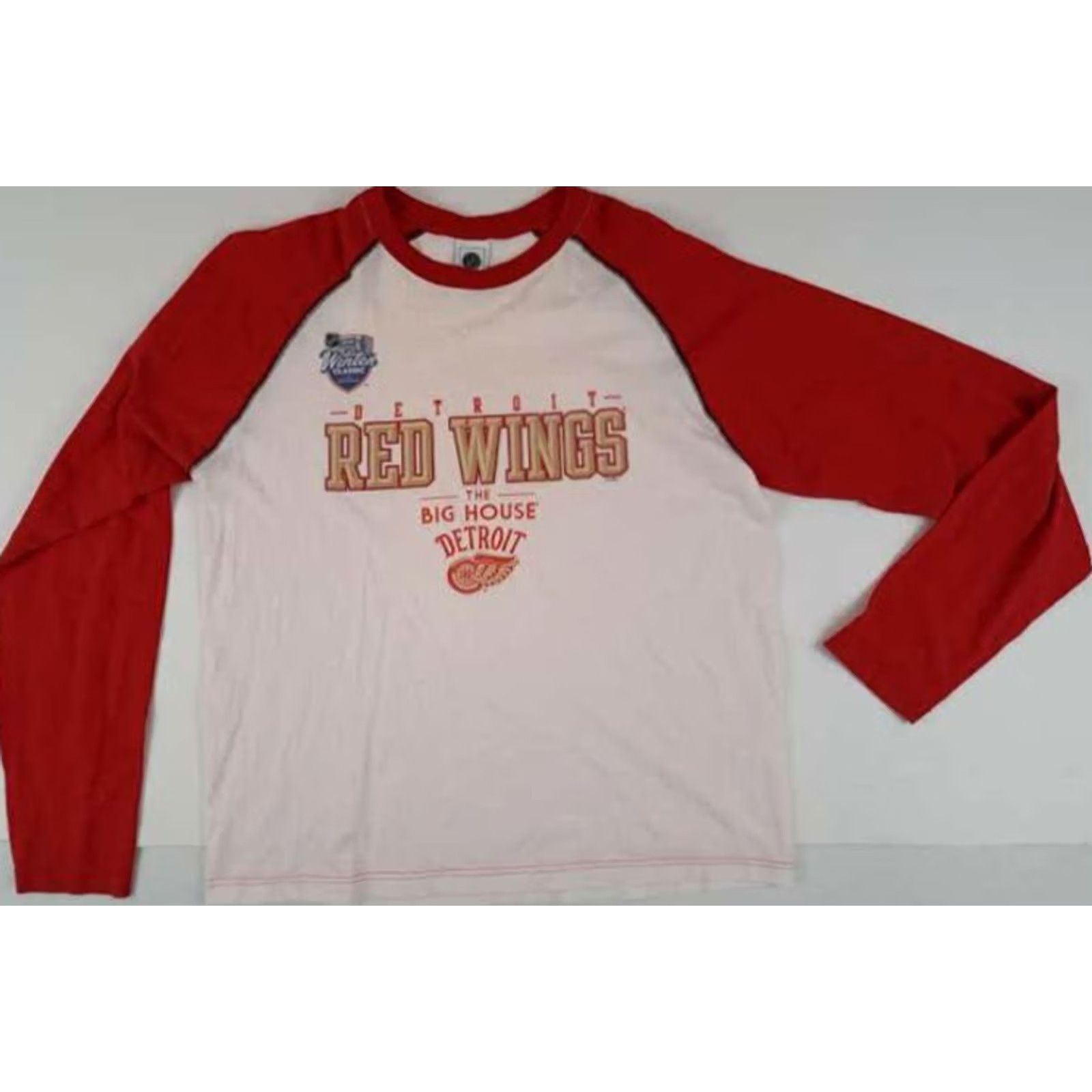 NHL VINTAGE 2014 Detoit Red Wings at The Big House Warm-Up T-Shirt NHL L Red Mens Sports Hockey Shirt Size US L / EU 52-54 / 3 - 2 Thumbnail
