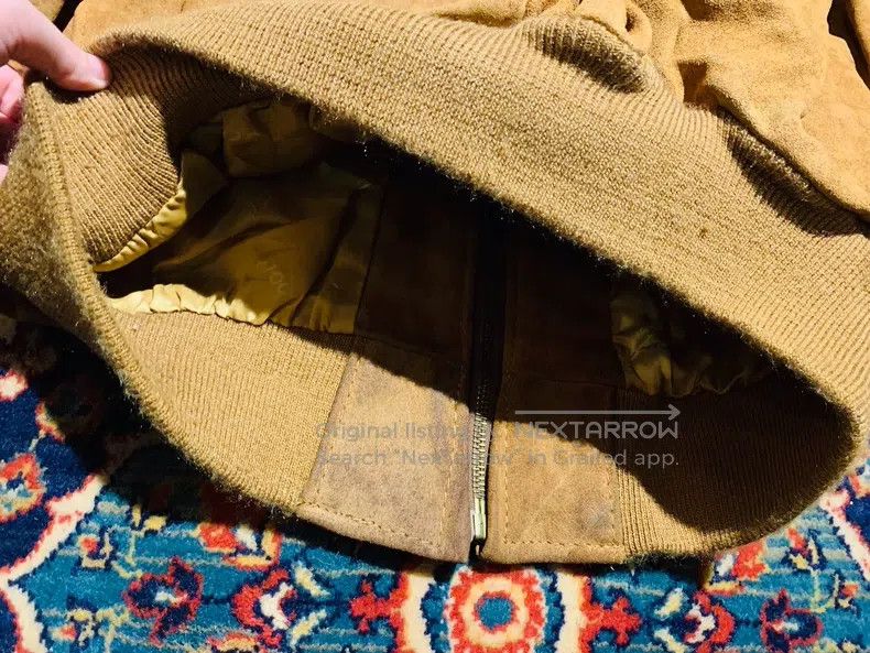 Other Yellow suede cowhide jacket Size US L / EU 52-54 / 3 - 7 Thumbnail