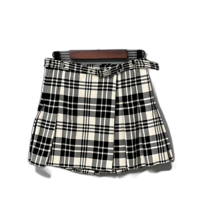Dior Dior Plaid Skirt Pants with Belt Size 34" / US 12 / IT 48 - 1 Thumbnail