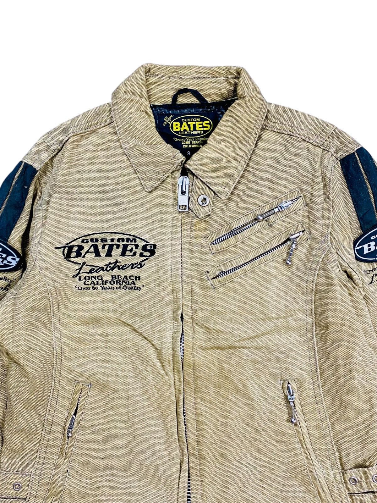 20471120 2000s Bates - Multizip Biker canvas Jacket Size US M / EU 48-50 / 2 - 5 Thumbnail