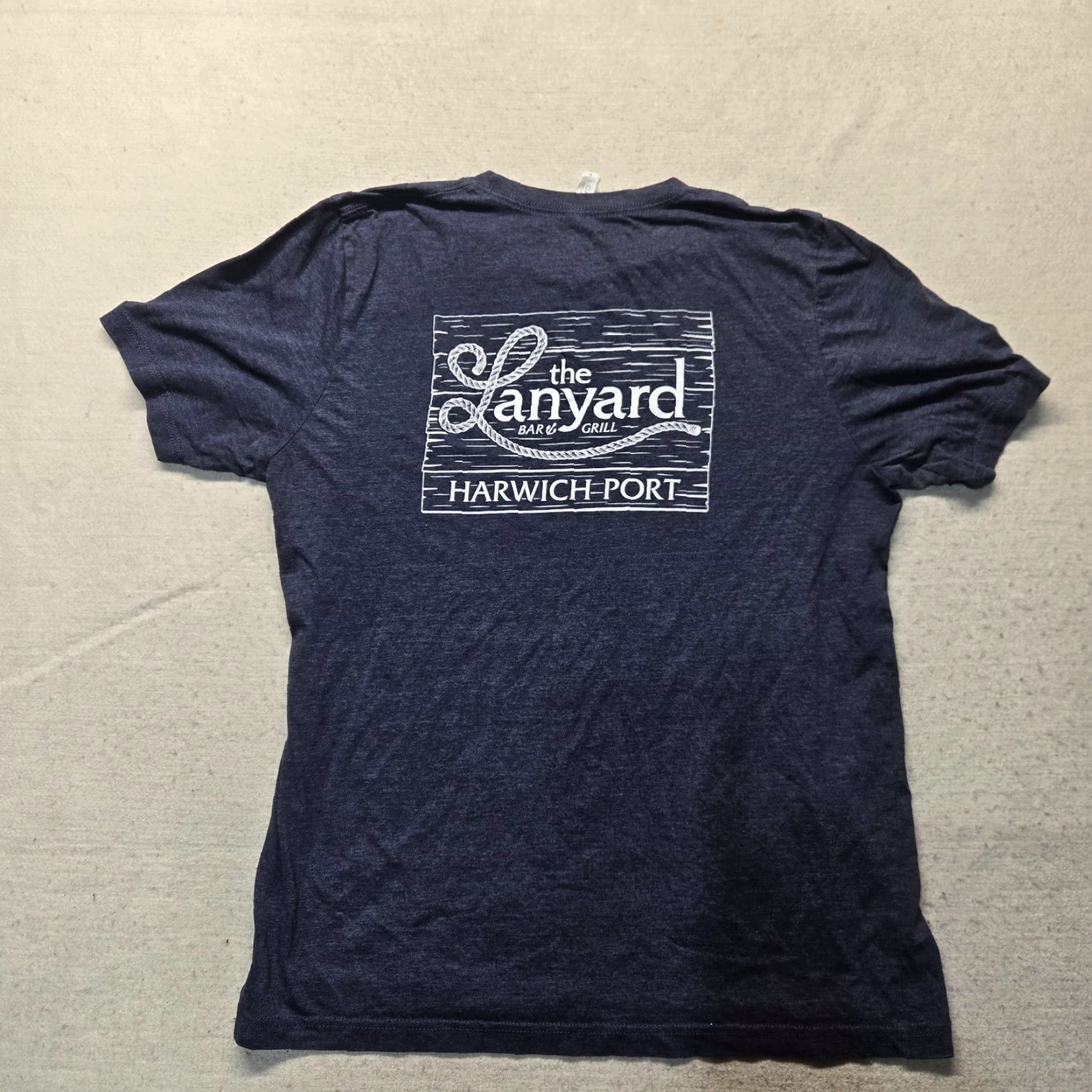 Vintage Harwich Port The Lanyard Bar Gray Tee Shirt Adult Men's XL Gray Shirt T-Shirt Crew Neck Short Sleeve Cotton Blend Knit All Seasons Easy Care Men Size US XL / EU 56 / 4 - 7 Thumbnail
