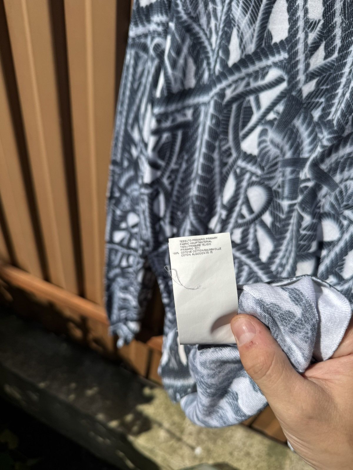 Just Cavalli Just Cavalli Ropes Overprint Long Sleeve Size US XL / EU 56 / 4 - 11 Thumbnail