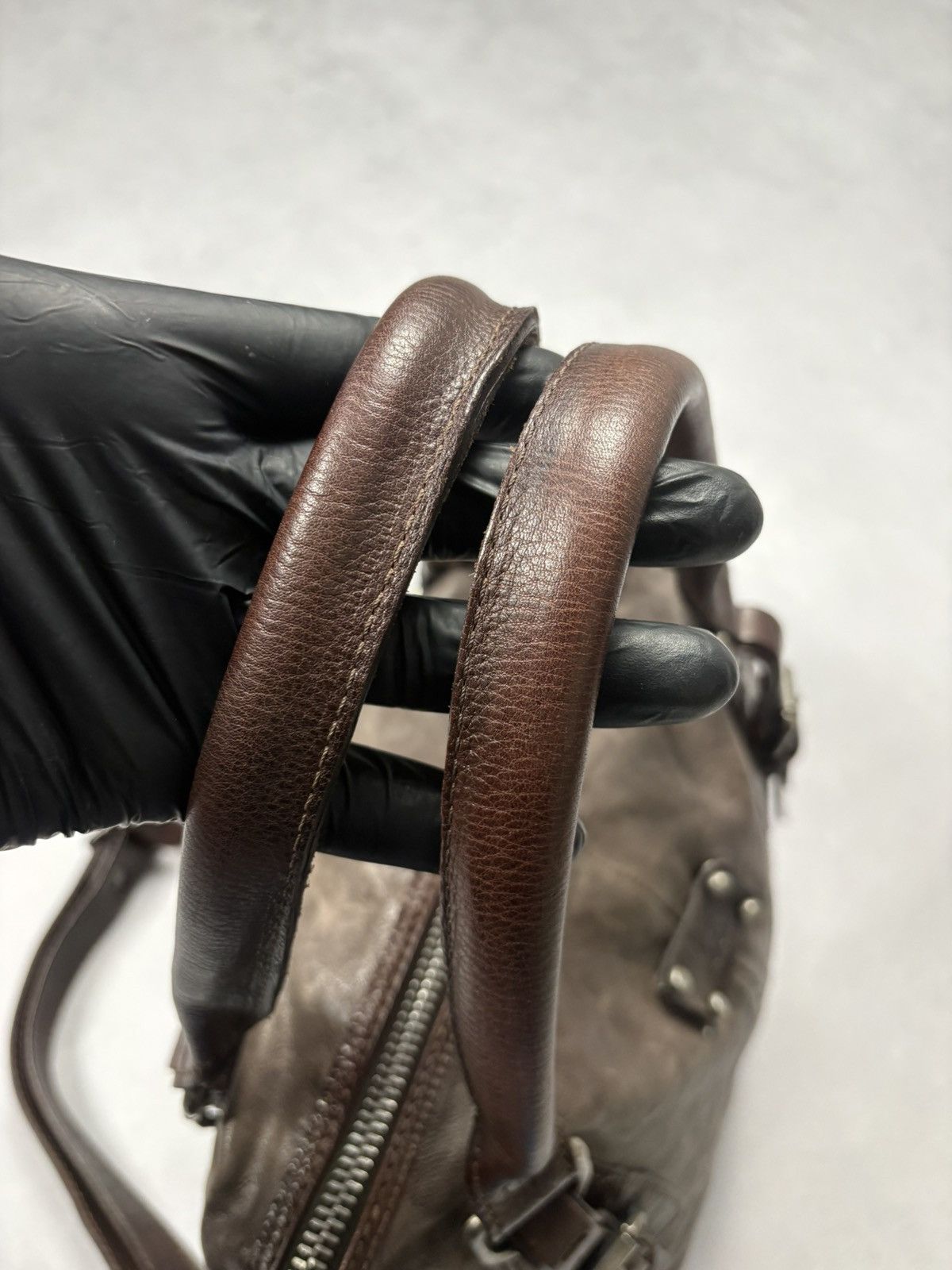 A.S.98 A.S.98 AirStep Archive Brown Leather Satchel Shoulder Bag Size ONE SIZE - 11 Thumbnail