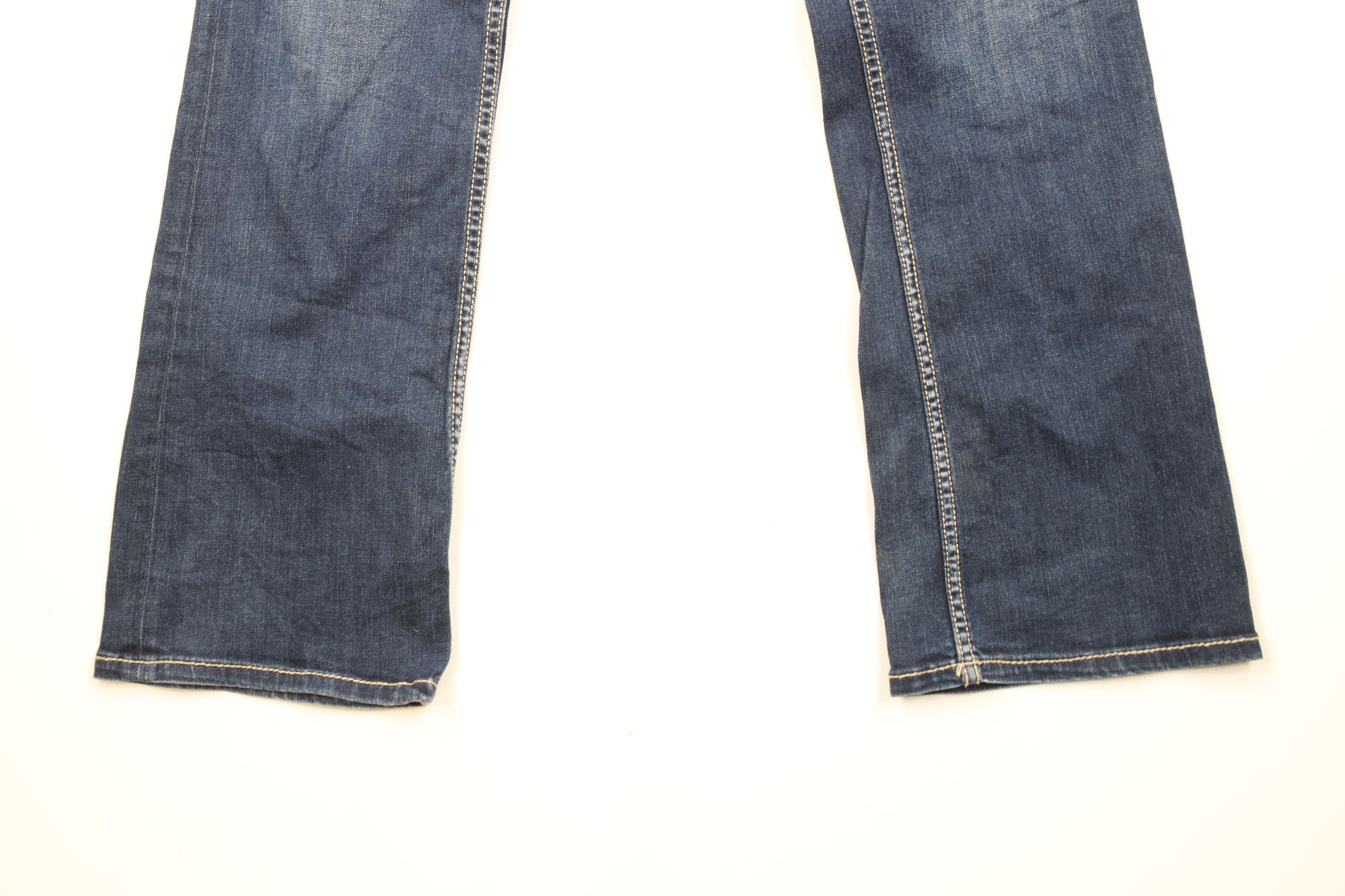 Vintage Buckle BKE Stitch Stretch Payton Flared Wide Leg Denim Jeans Size 30" / US 8 / IT 44 - 4 Thumbnail
