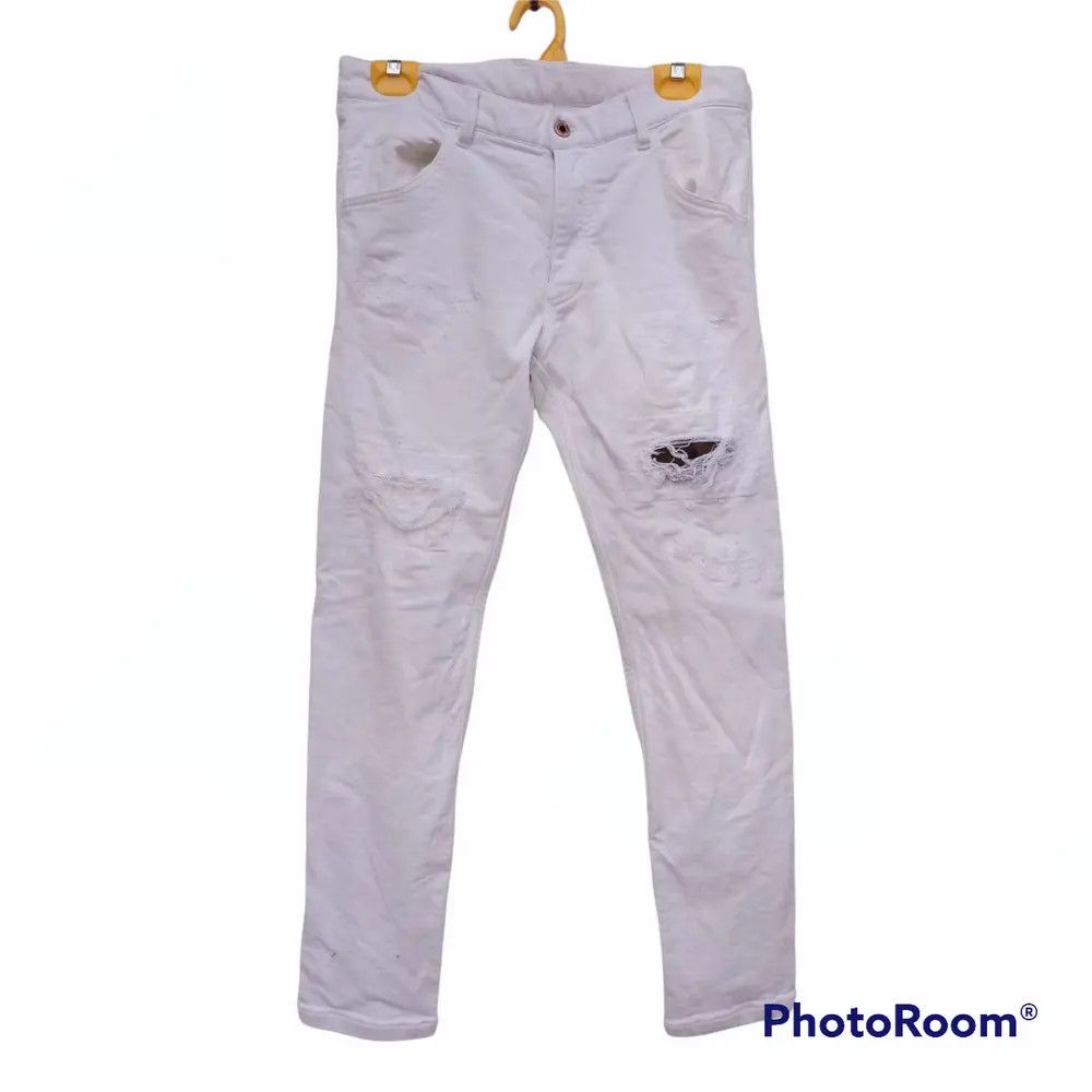 image of Dope Distressed Wjk Pants Not YSL in White, Men's (Size 32)