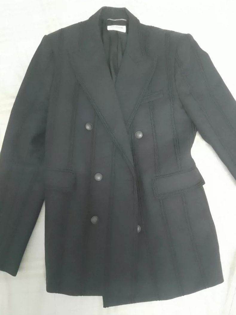Saint Laurent Paris Saint Laurent Classic Smoking Jacket - dmc Size US L / EU 52-54 / 3 - 1 Thumbnail