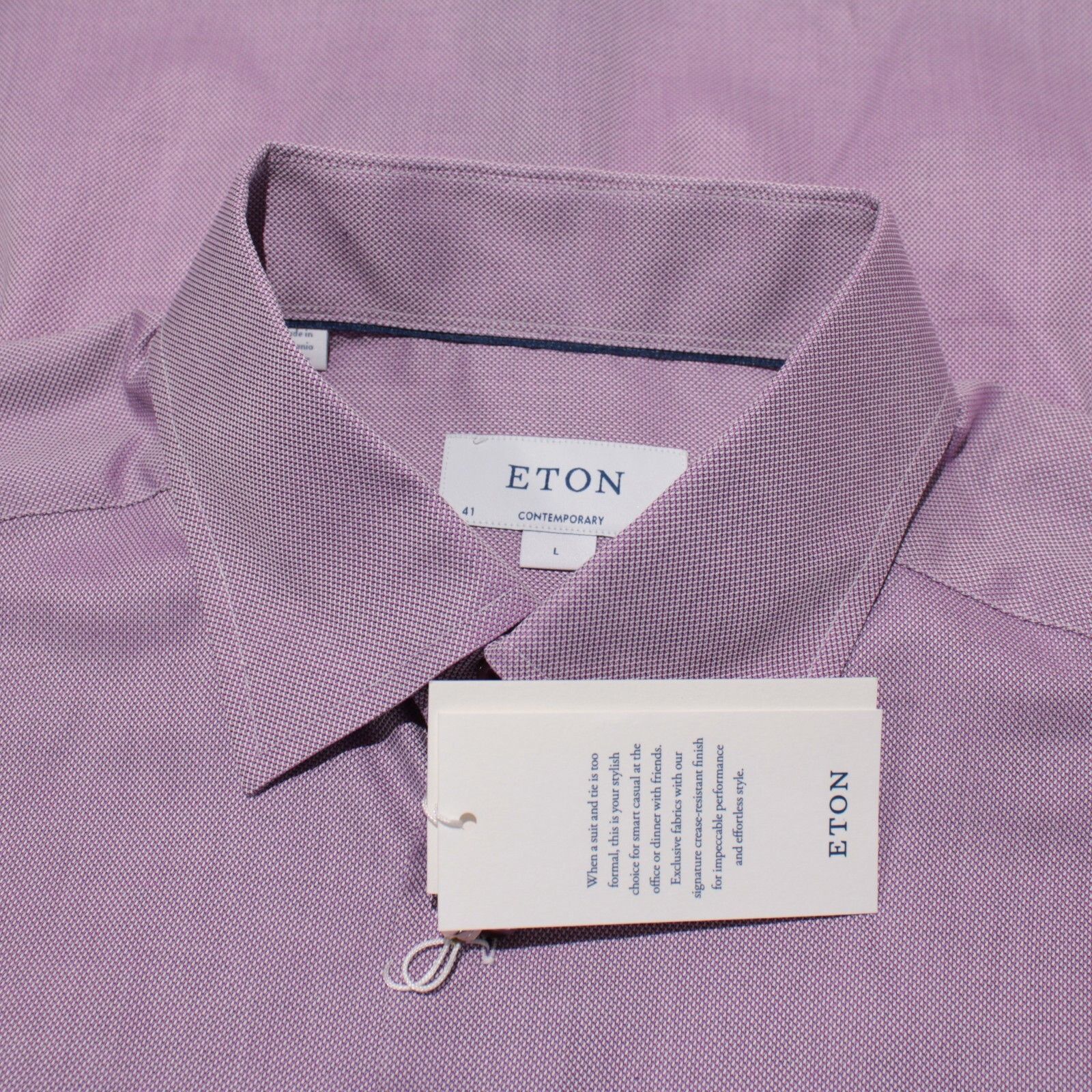 Eton Eton New with tags Shirt Size L US In Purple Size US L / EU 52-54 / 3 - 1 Thumbnail