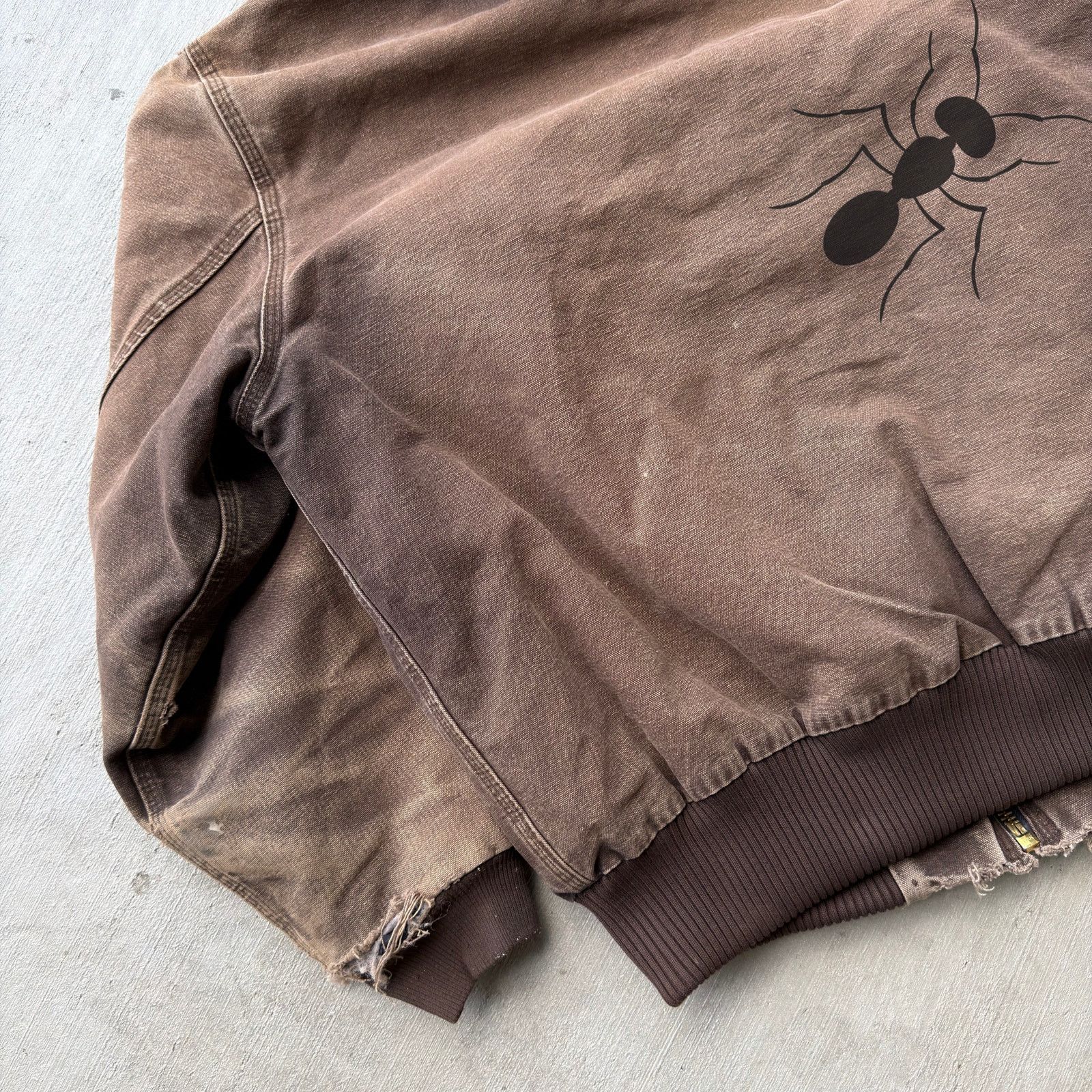 Carhartt × Vintage Carhartt J130 DKB brown hooded work wear jacket Size US XL / EU 56 / 4 - 7 Thumbnail