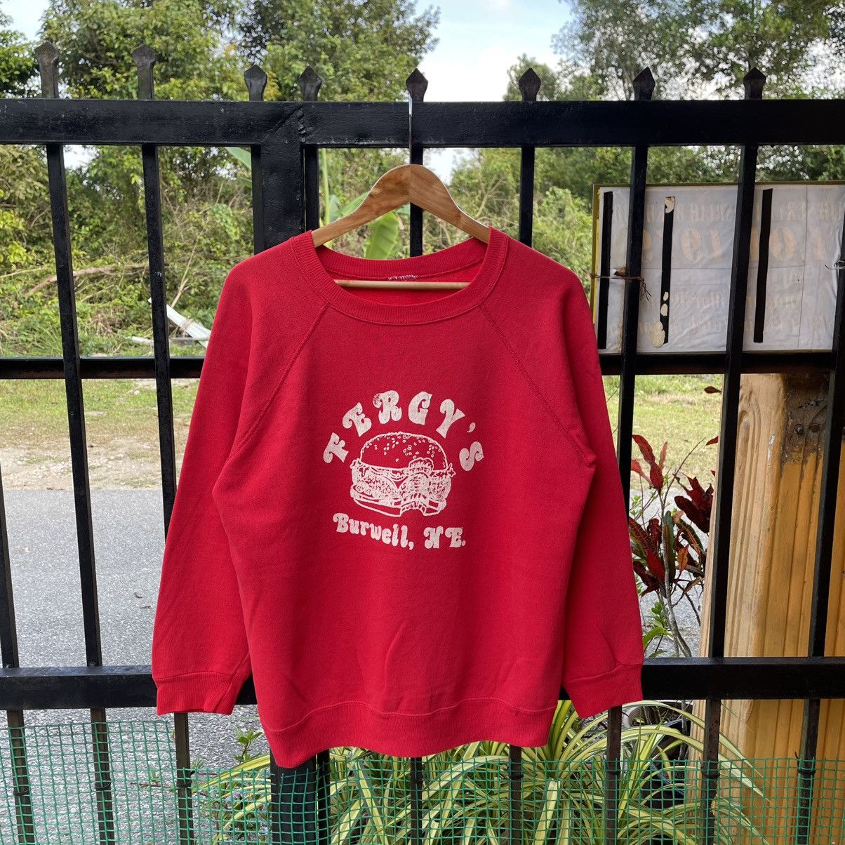 Vintage 🔥Vintage 80s Fergy Burwell Burger Fast Food Sweatshirts Size US M / EU 48-50 / 2 - 1 Thumbnail