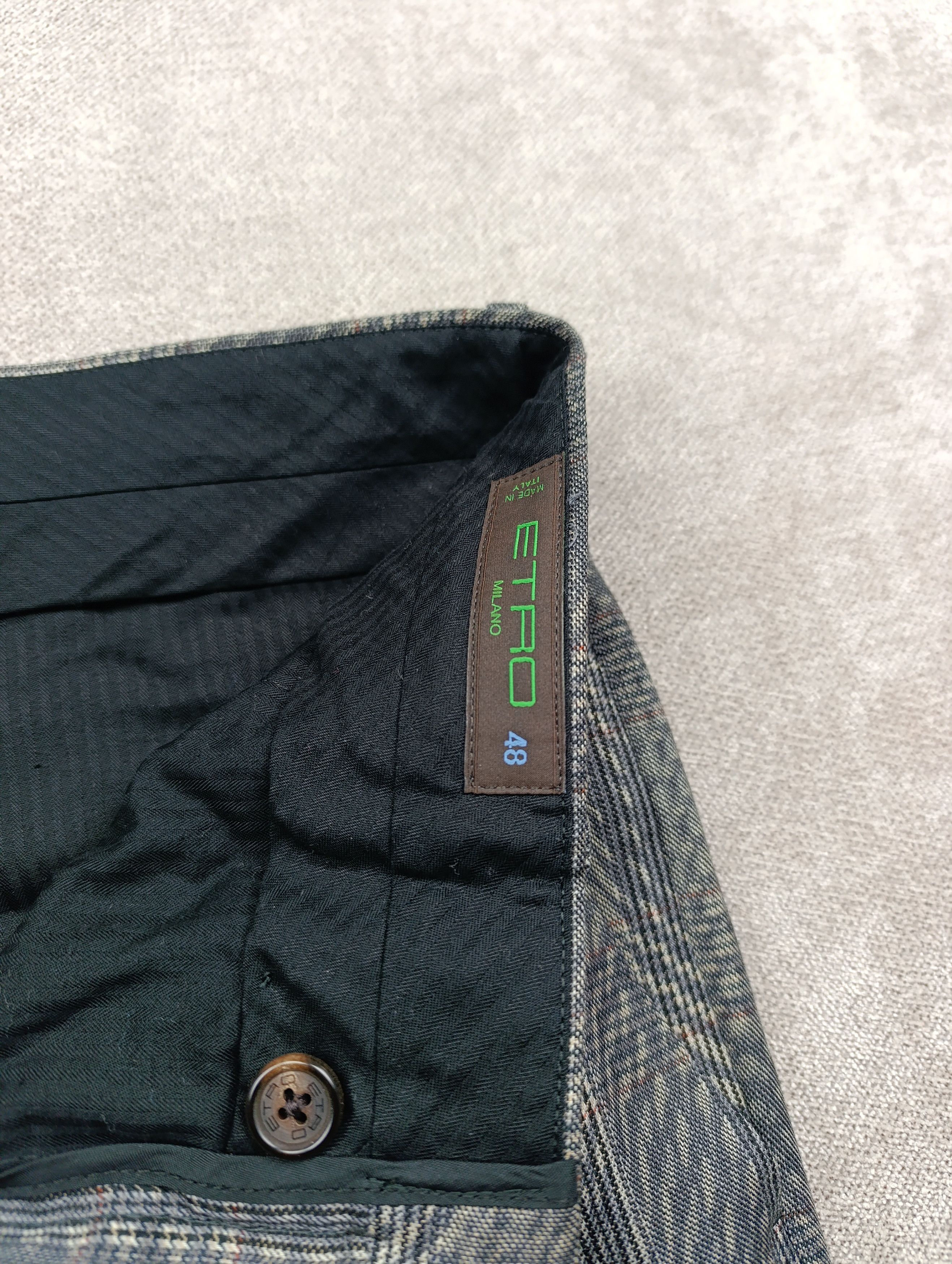 Etro Etro Mens Wool Trousers Size 48 Made In Italy Size 48R - 2 Thumbnail
