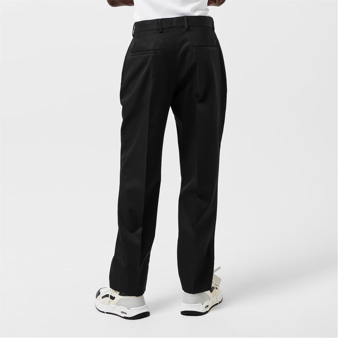 Off-White o1g2r1mq0226 Slim Fit Trousers In Black Size US 32 / EU 48 - 3 Thumbnail