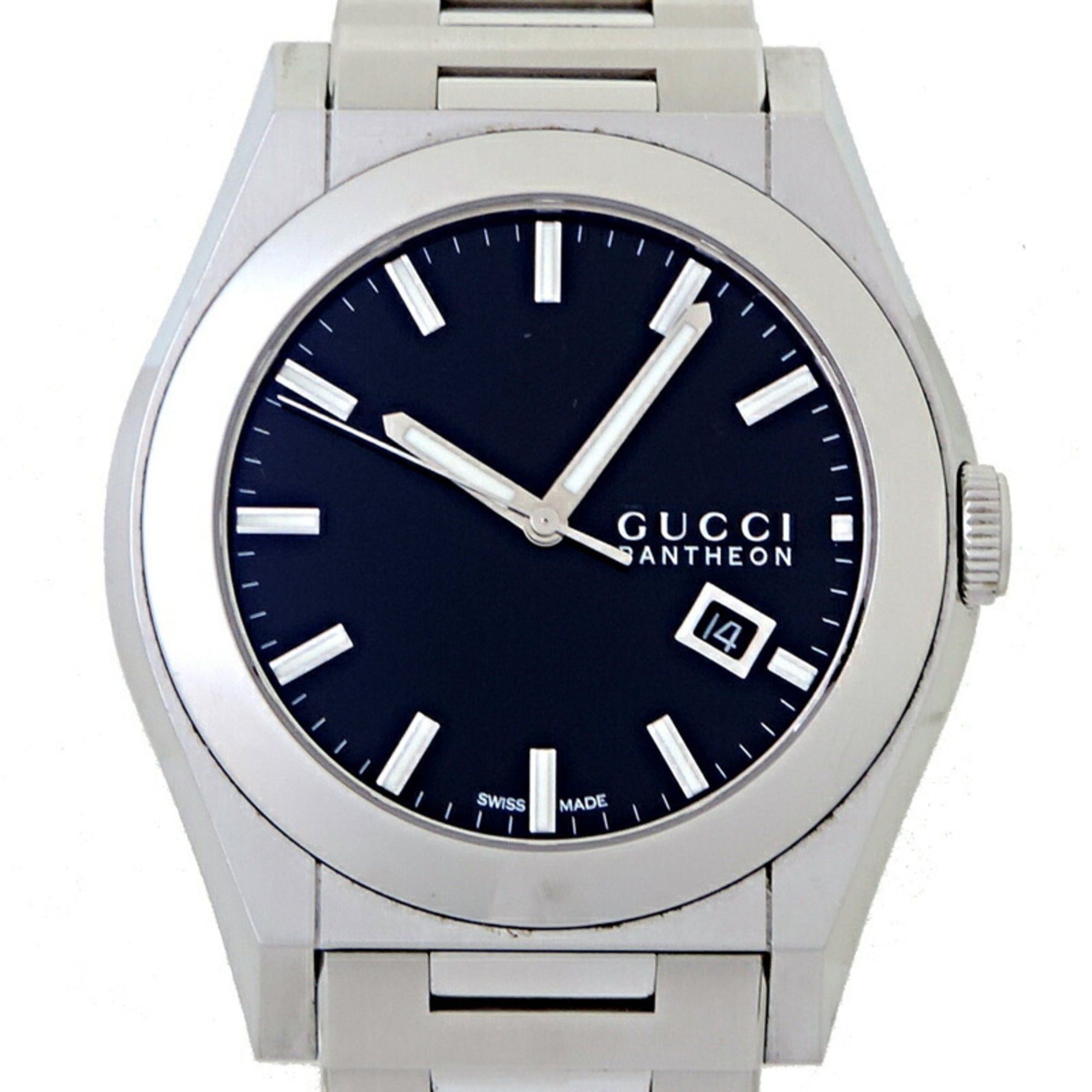 image of Gucci Pantheon Men's Watch Ya115209 [115.2] in Black