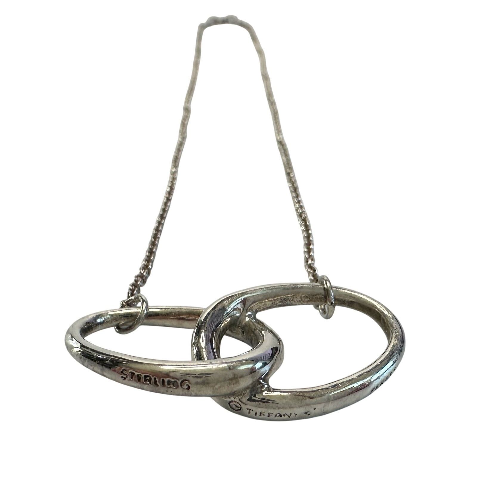 Tiffany & Co. Tiffany and Co Elsa Peretti Large Double Loop Necklace 15" Size ONE SIZE - 2 Thumbnail