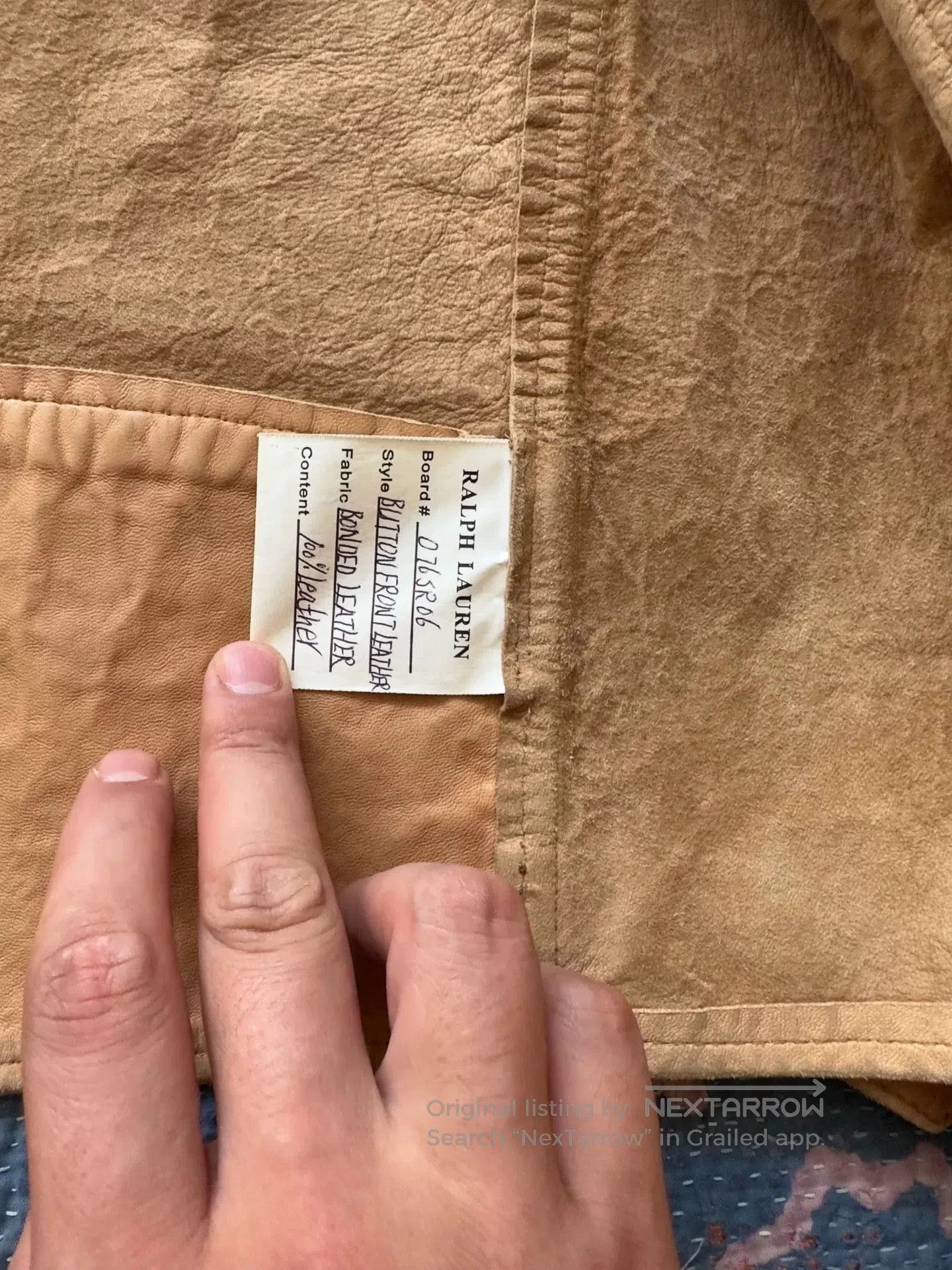 RRL Ralph Lauren beige leather jacket by polo ralph lauren. Size US M / EU 48-50 / 2 - 8 Thumbnail
