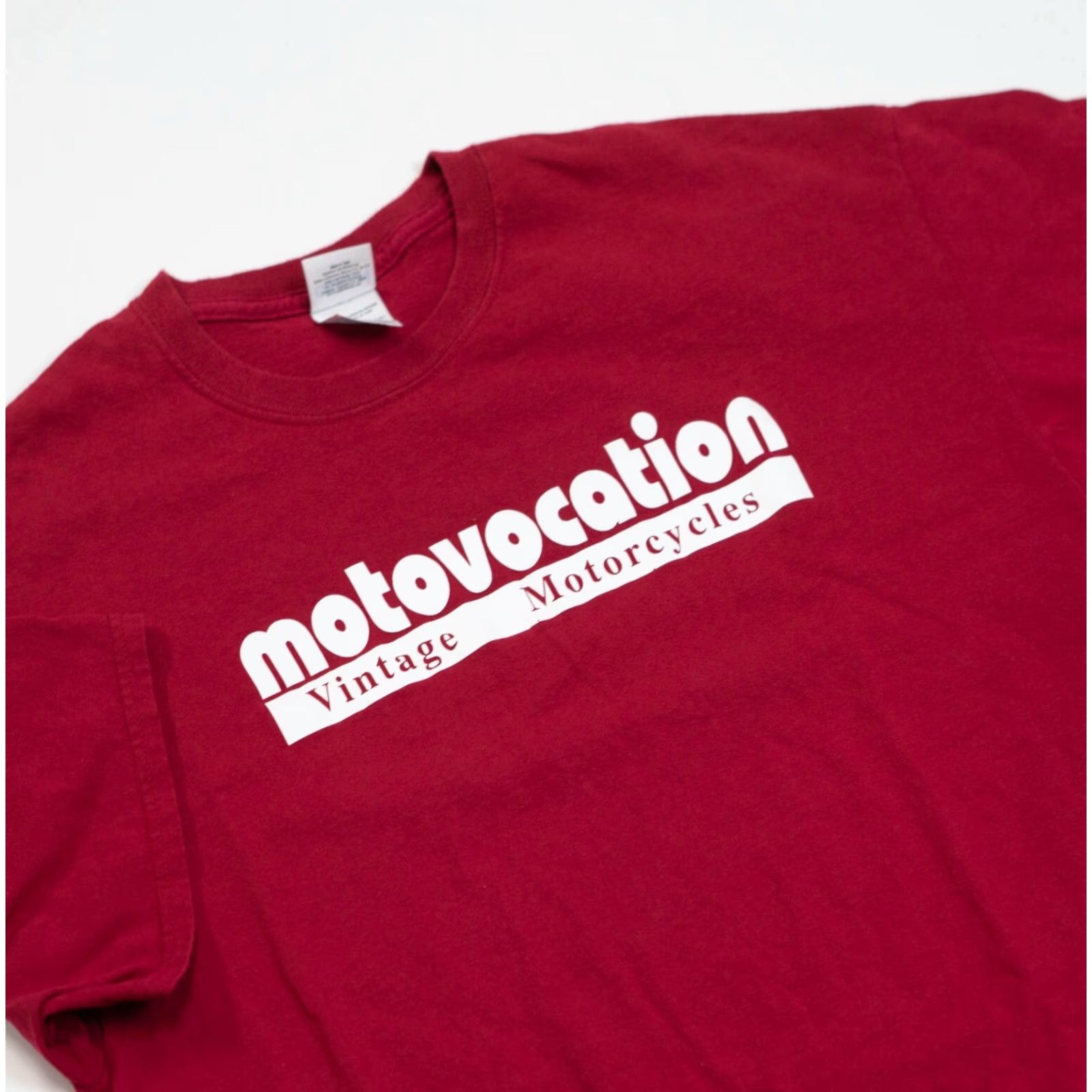 Gildan VINTAGE Gildan T-Shirt XL Red Biker Motorcycle USA Logo 2000s 24x28 Mens Short Sleeve Crew Neck Motovocation Size XL Red Logo Approximately 24x28 Size US XL / EU 56 / 4 - 2 Thumbnail