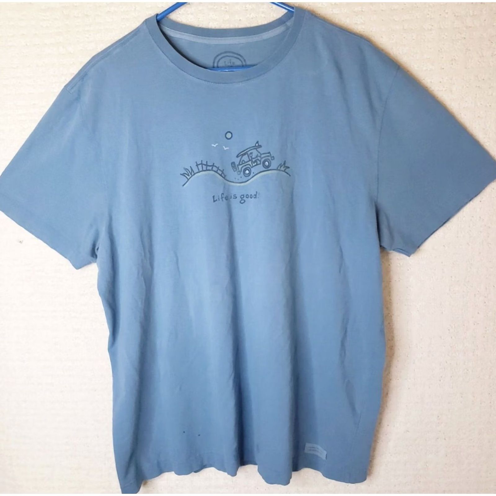 Life is Good Life is Good Men's T-Shirt L Blue Surf Beach Short Sleeve Tee Shirt Surf Board Jam Size US L / EU 52-54 / 3 - 2 Thumbnail
