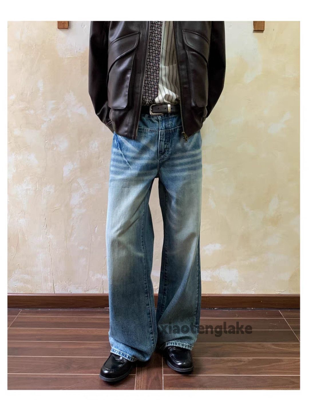 xtl washed faded cleanfit yuppie y2k loose jeans