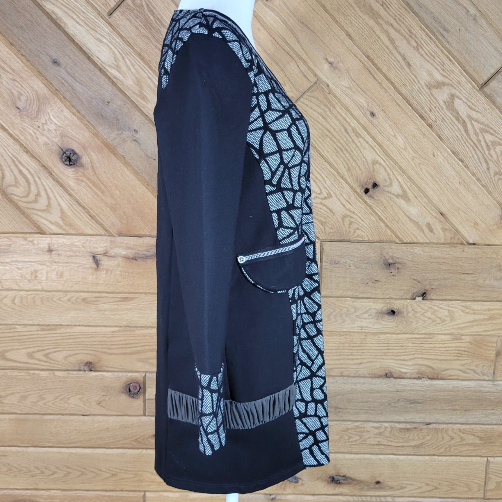Vintage Dzhavael Womens Sweater Jacket Zip Up Long Sleeve Black Size Large Size L / US 10 / IT 46 - 5 Thumbnail