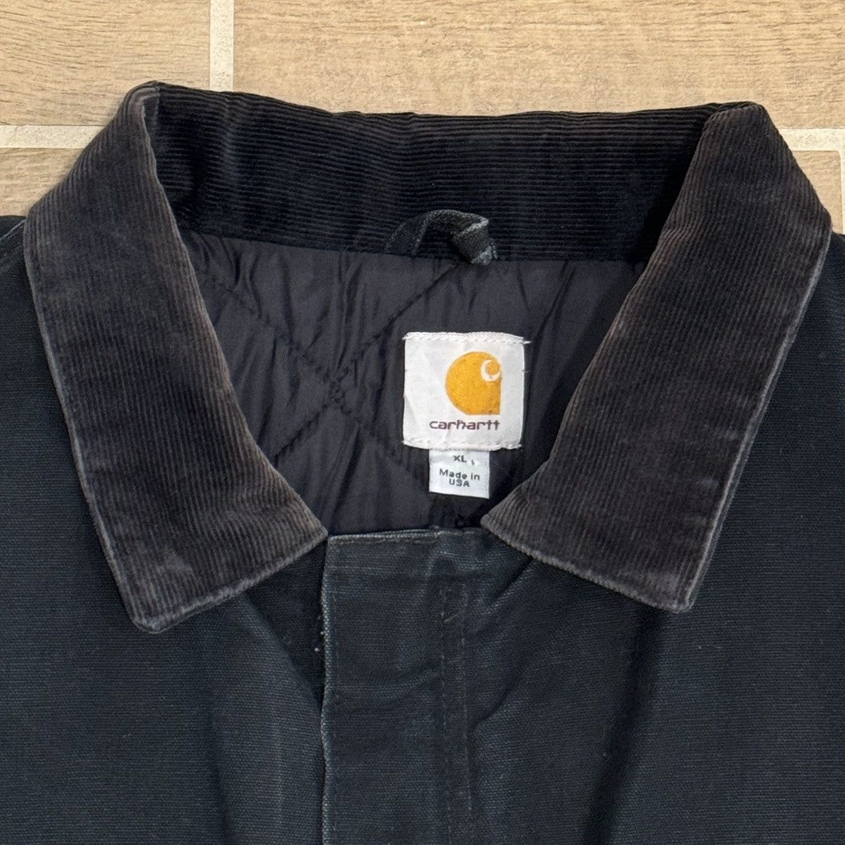 Carhartt × Vintage Carhartt C003 BLK Arctic Quilt-Line Canvas Jacket Union Made Size US XL / EU 56 / 4 - 4 Thumbnail