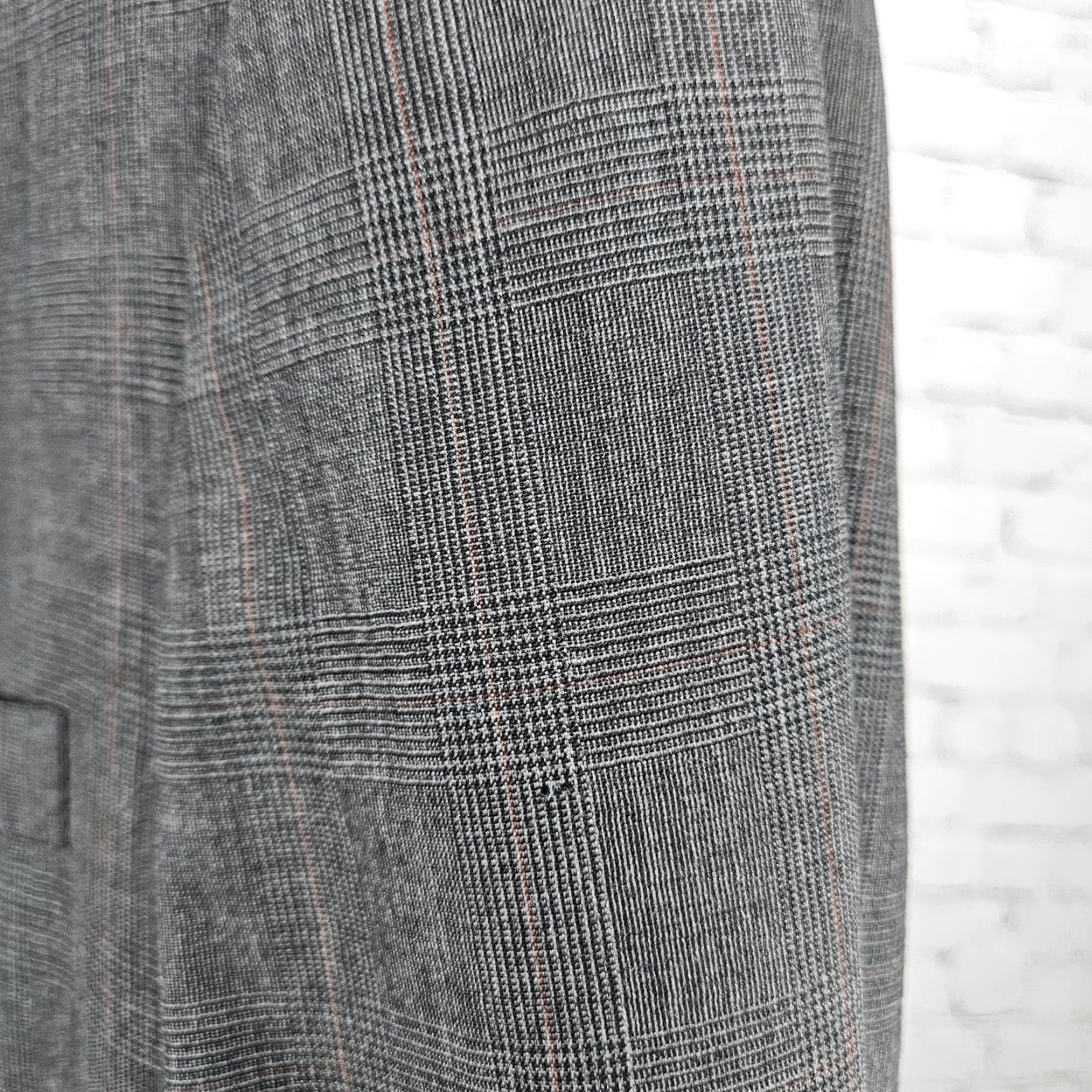 Vintage VINTAGE Oxxford Blazer Sport Coat Grey 2 Button Notch Lapel Single-Breasted Wool 43L Men Fashion Size 46R - 6 Thumbnail