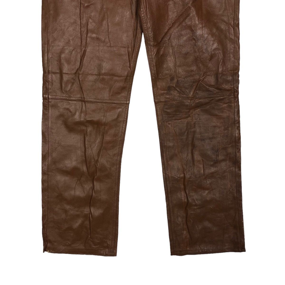 Issey Miyake 🔥Rare 90’s Soft Genuine Leather Pants Bonskip Issey Miyake Size US 28 / EU 44 - 4 Thumbnail