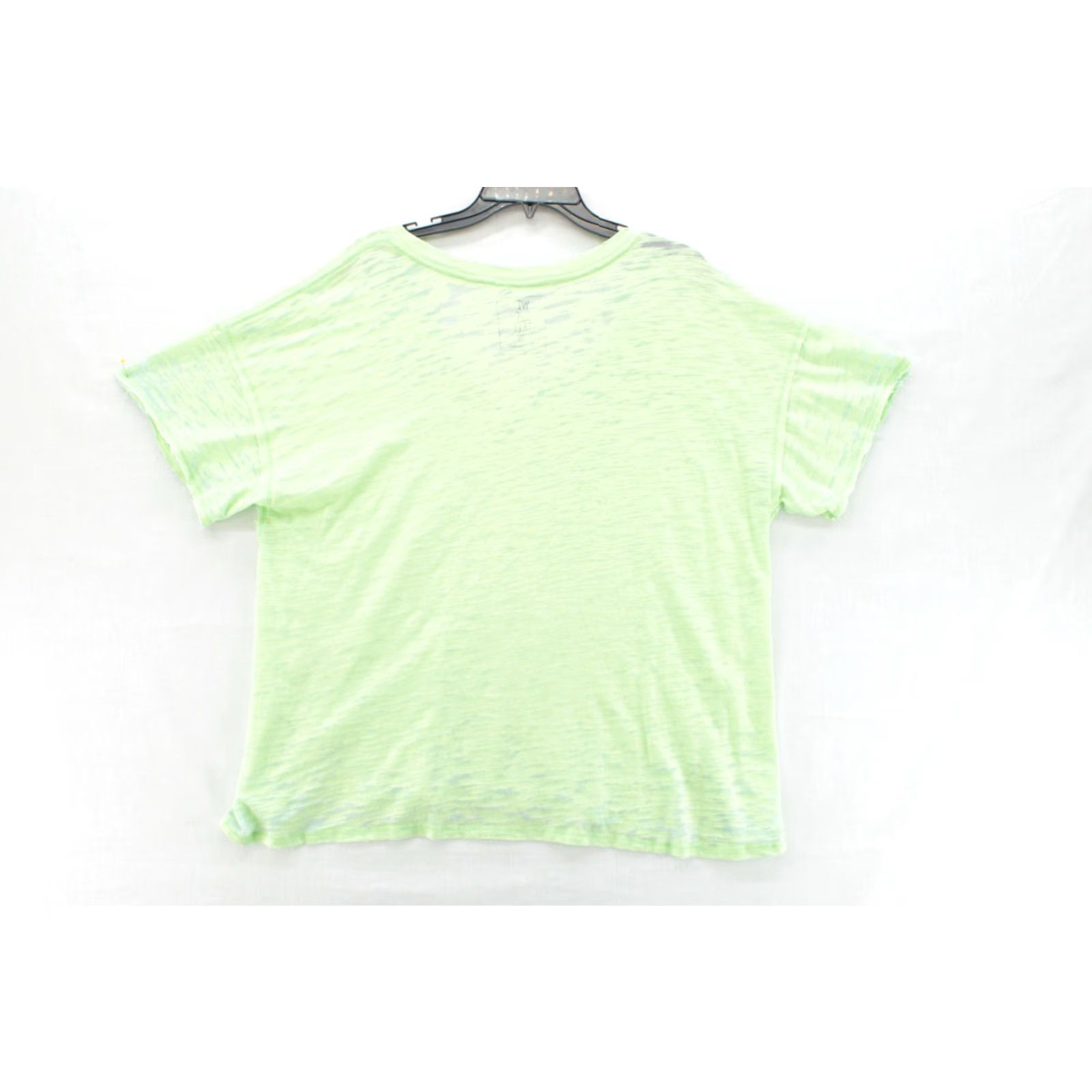 Vintage We The Free Lime Green V Neck Short Sleeve Burnout T Shirt Women M Size M / US 6-8 / IT 42-44 - 3 Thumbnail